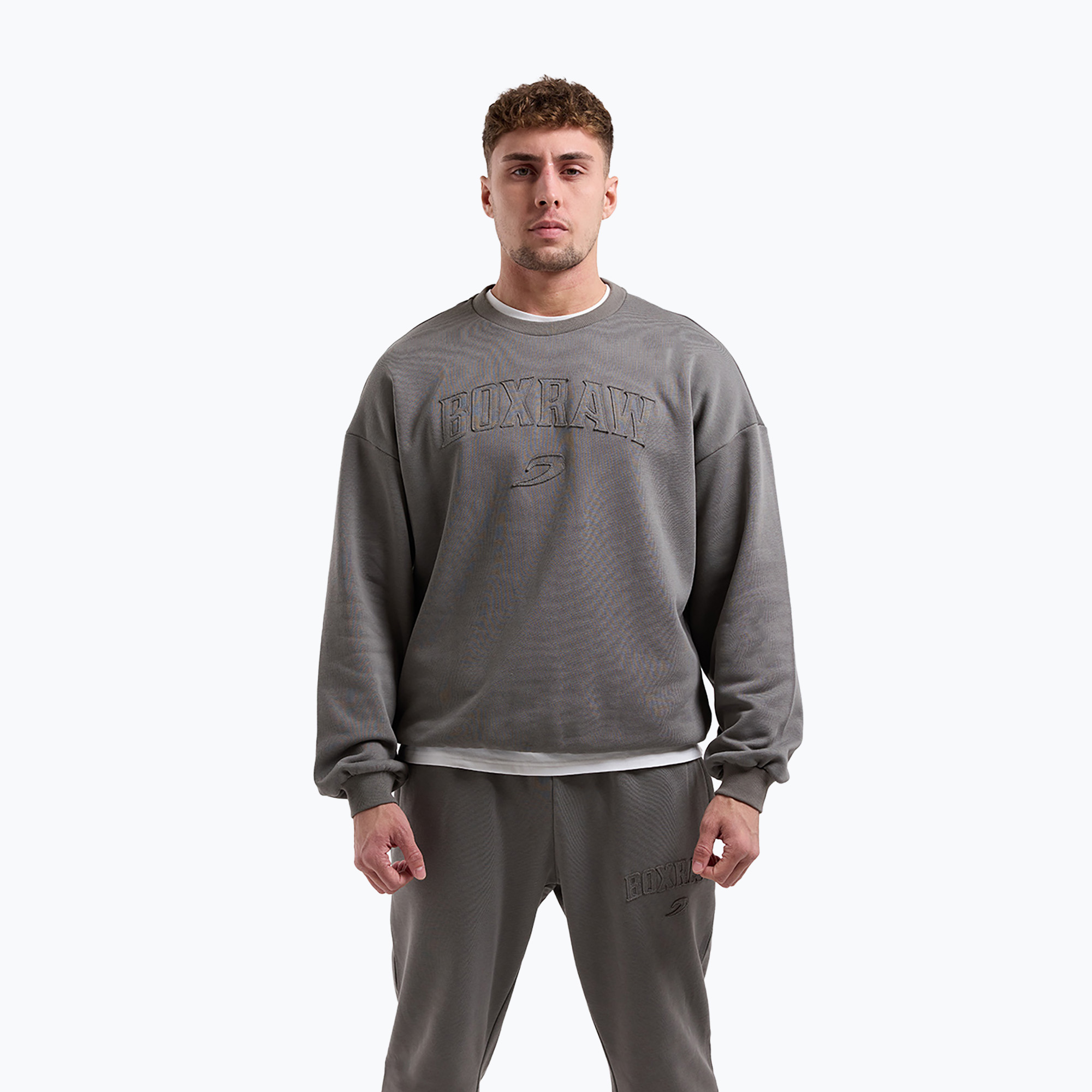 Мъжки суитшърт Boxraw East Street Sweatshirt distressed grey