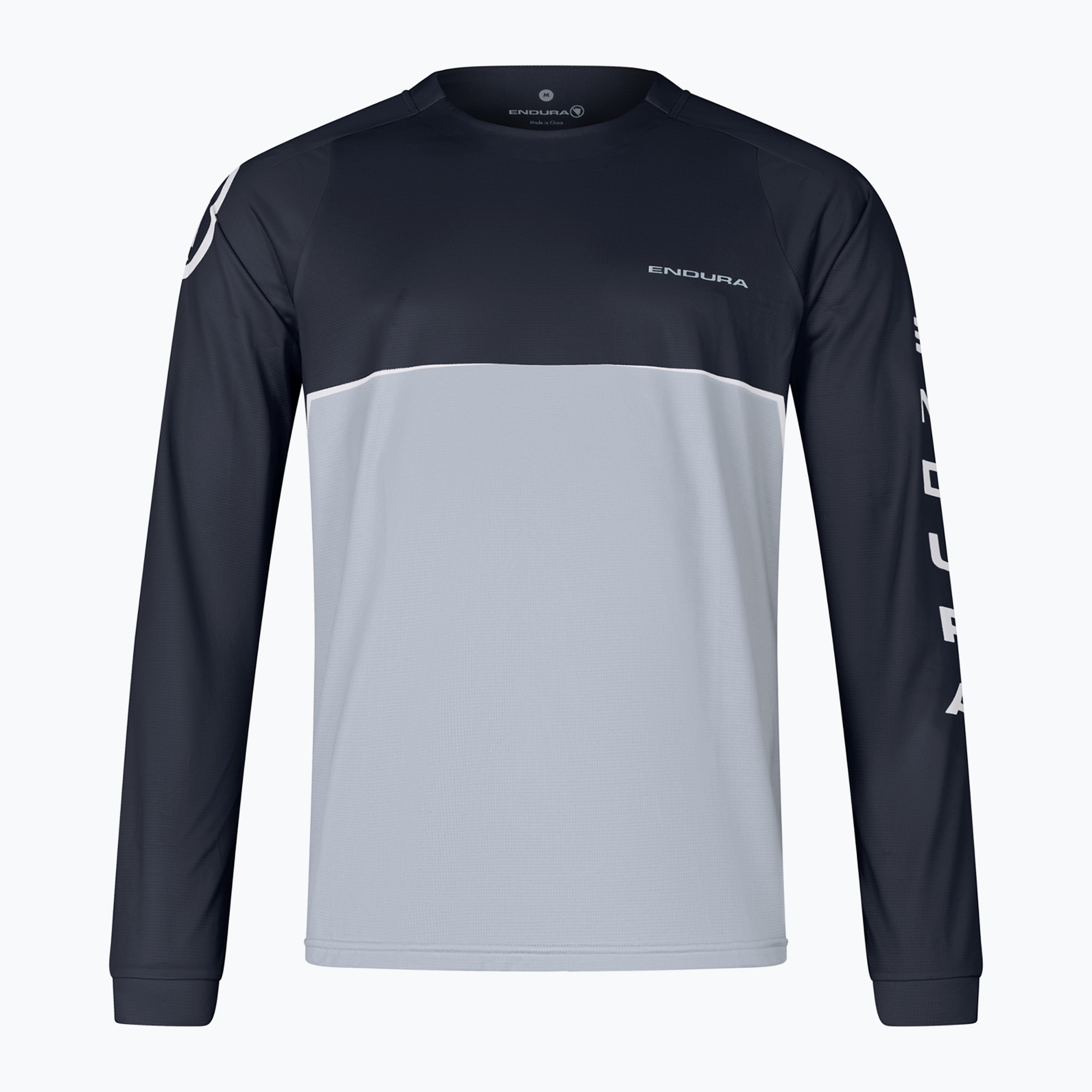 Endura Core Printed da uomo a manica lunga da ciclismo nero (L) (Core Printed E5107BK)