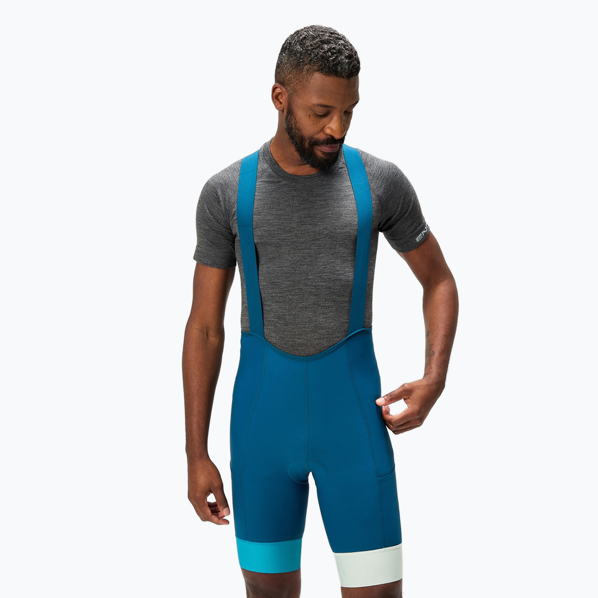 Мъжки шорти за колоездене Endura Loop Bibshort barra blue