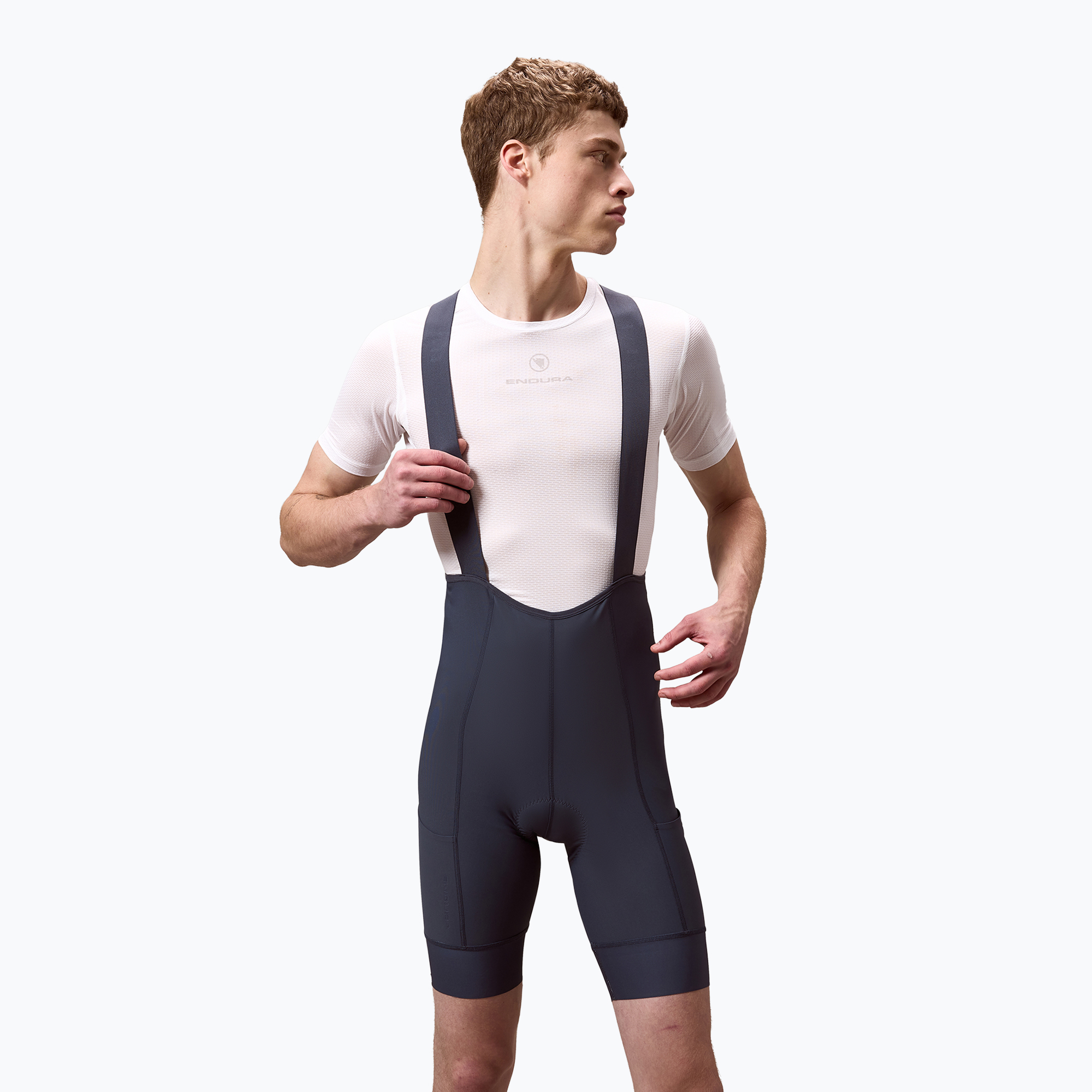 Мъжки колоездачни шорти Endura Loop Bibshort carbon grey