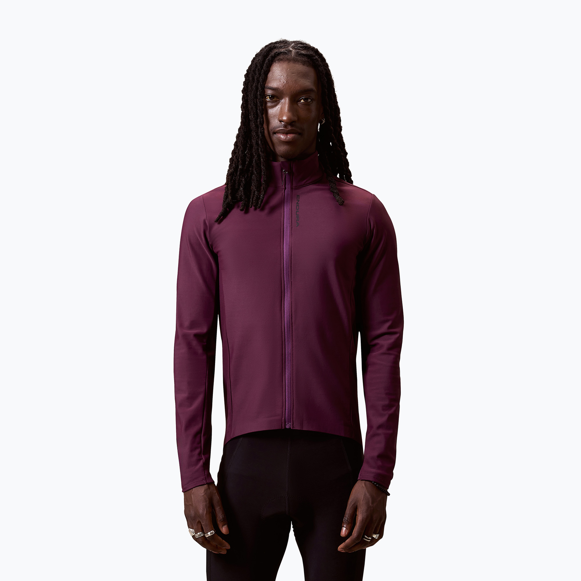 Мъжки суитшърт за колоездене Endura Loop Ride L/S Jersey black cherry