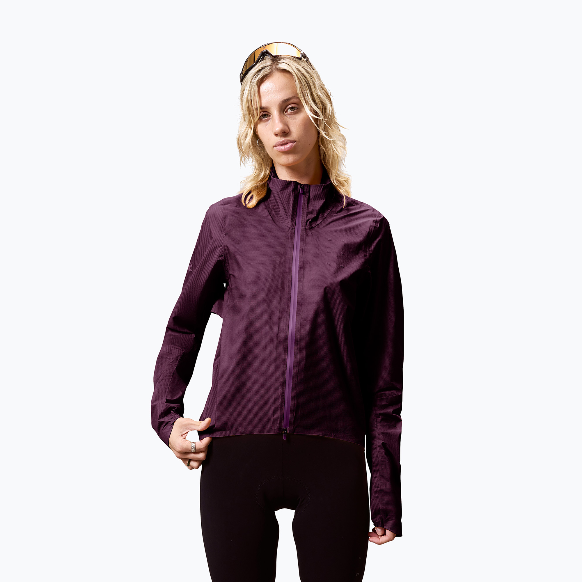 Дамско яке за колоездене Endura Alltrack Race Cape black cherry