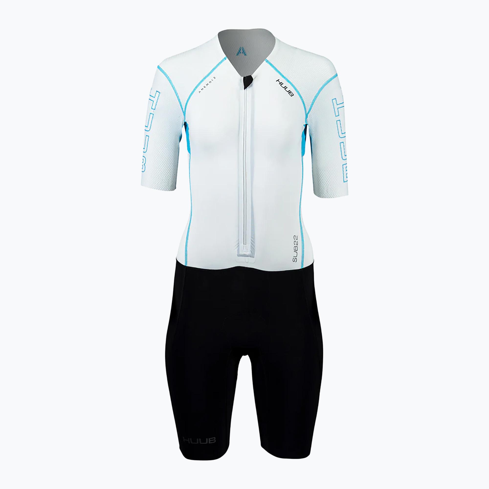 HUUB Tuta da triathlon donna Anemoi 2 SUB22 FL nero/bianco/acqua (L) (Anemoi 2 SUB22 FL ANEWSUB22FLBW)