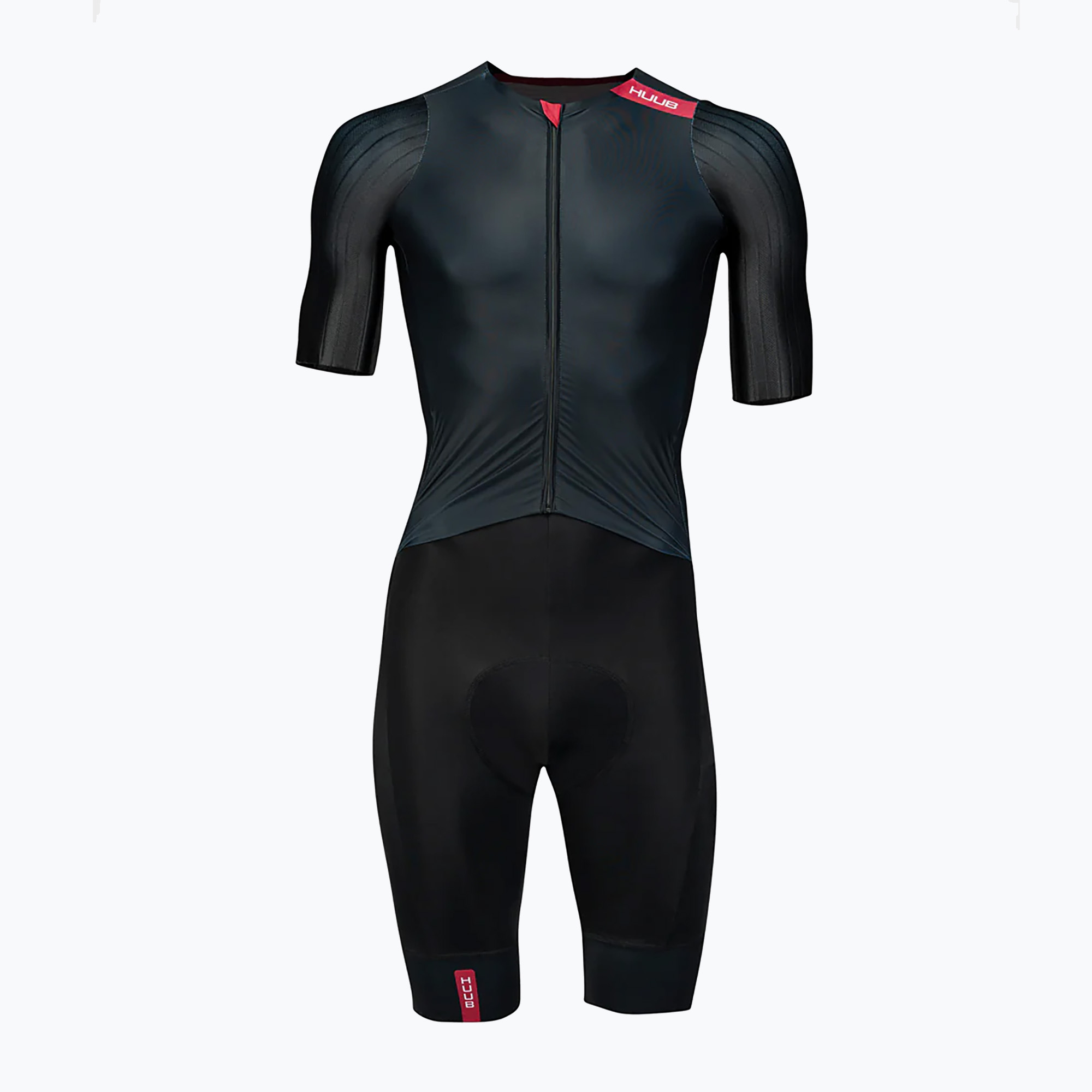 Мъжки гащеризон за колоездене HUUB Strada Road Speed Suit black/red