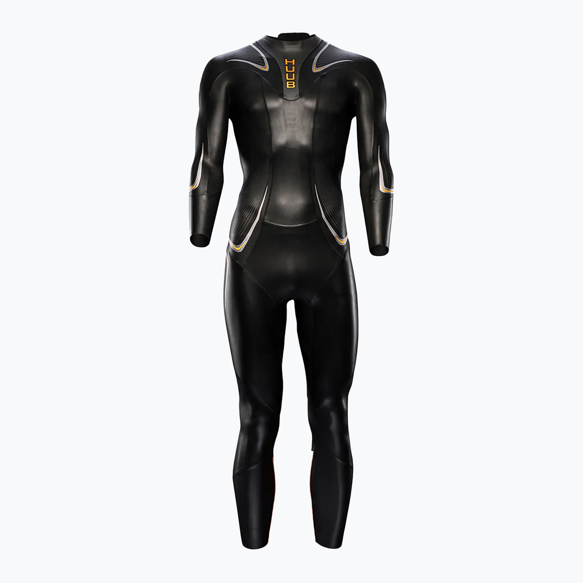 Pianka triathlonowa męska HUUB Vengeance 3:5 mm black/orange 