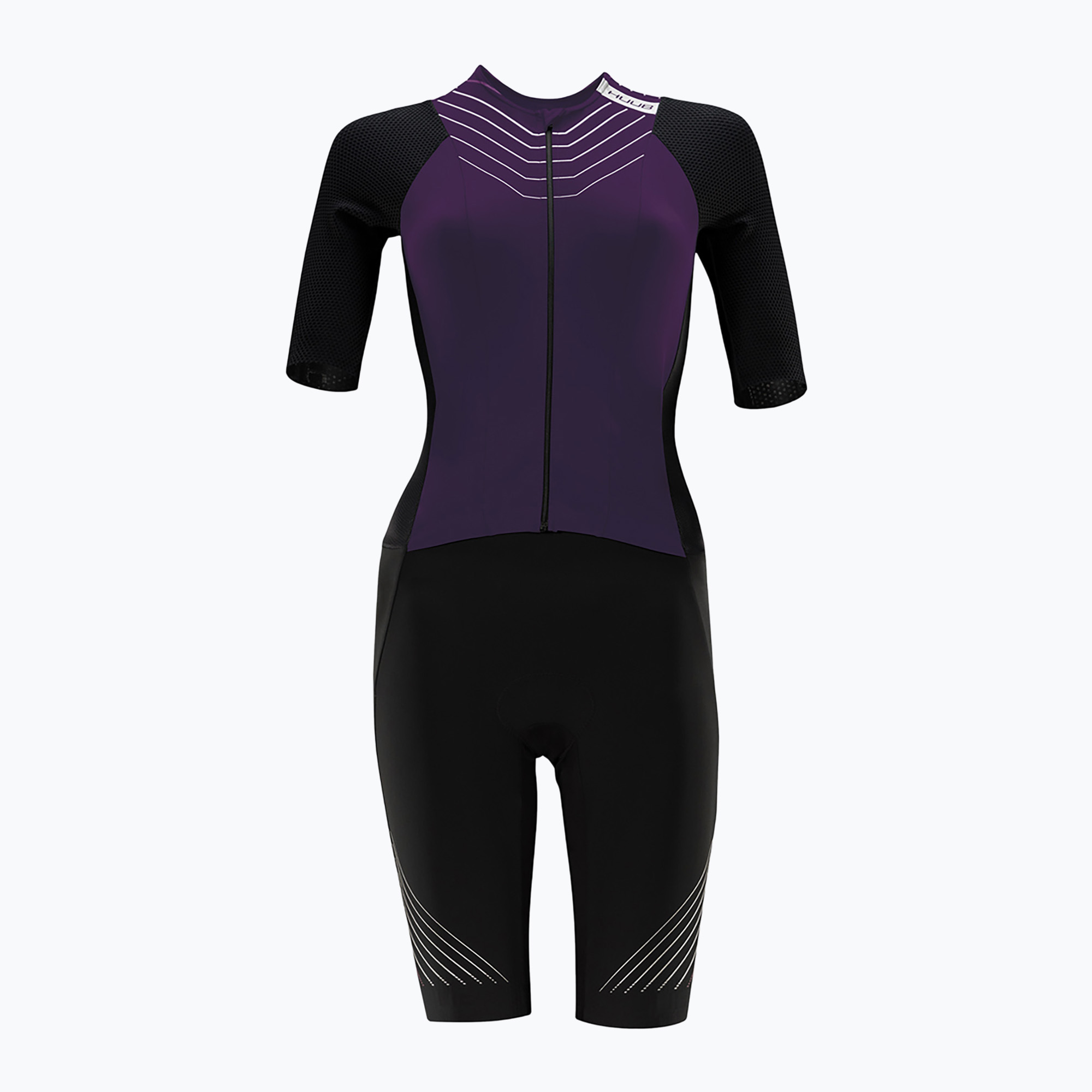 Dámsky cyklistický oblek HUUB Pinnacle Tri Suit W black/grape (Pinnacle Tri Suit W PINNWLCSBG)