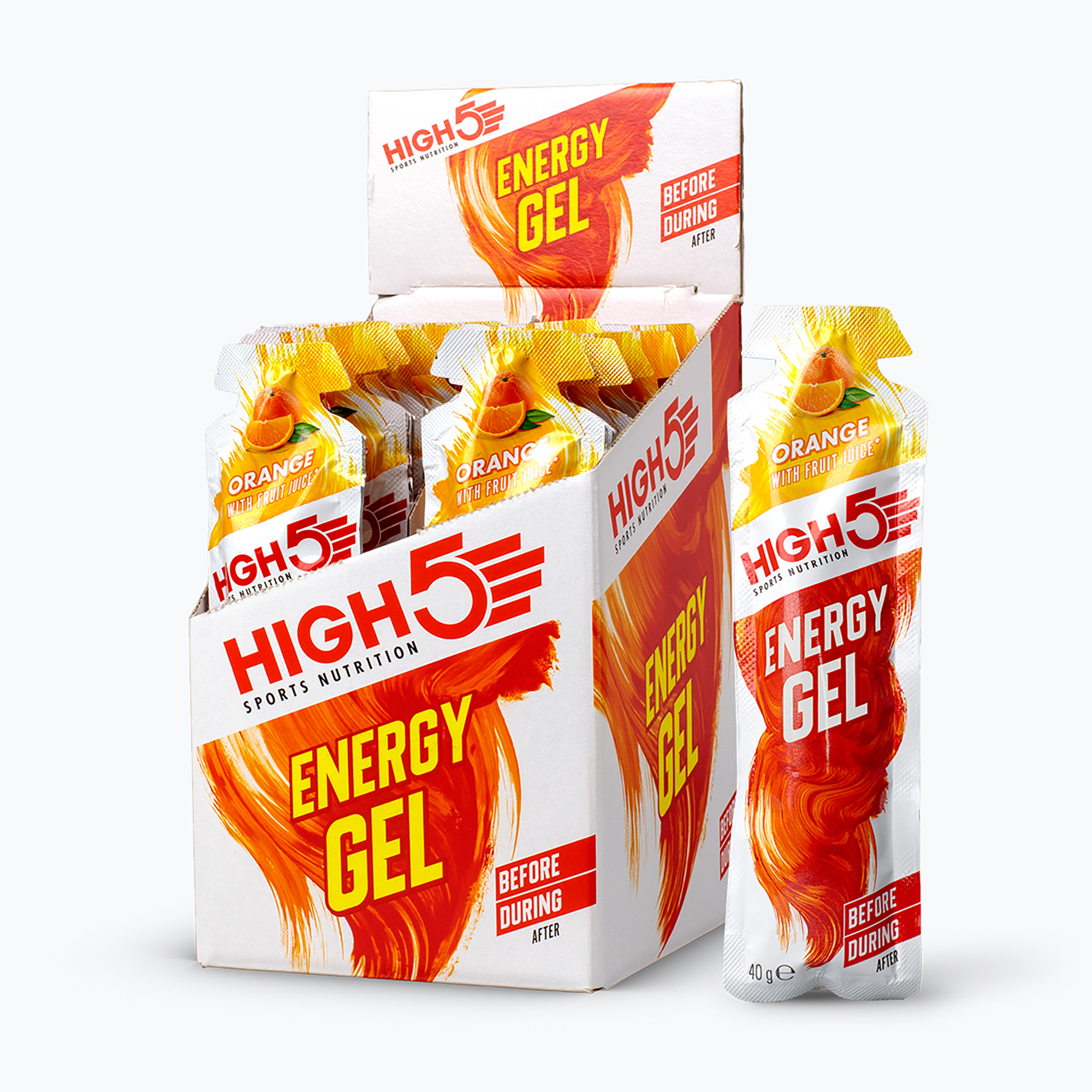 HIGH5 Energy 40 g narancs ízű energiazselé (Energy 105995080011GBR)