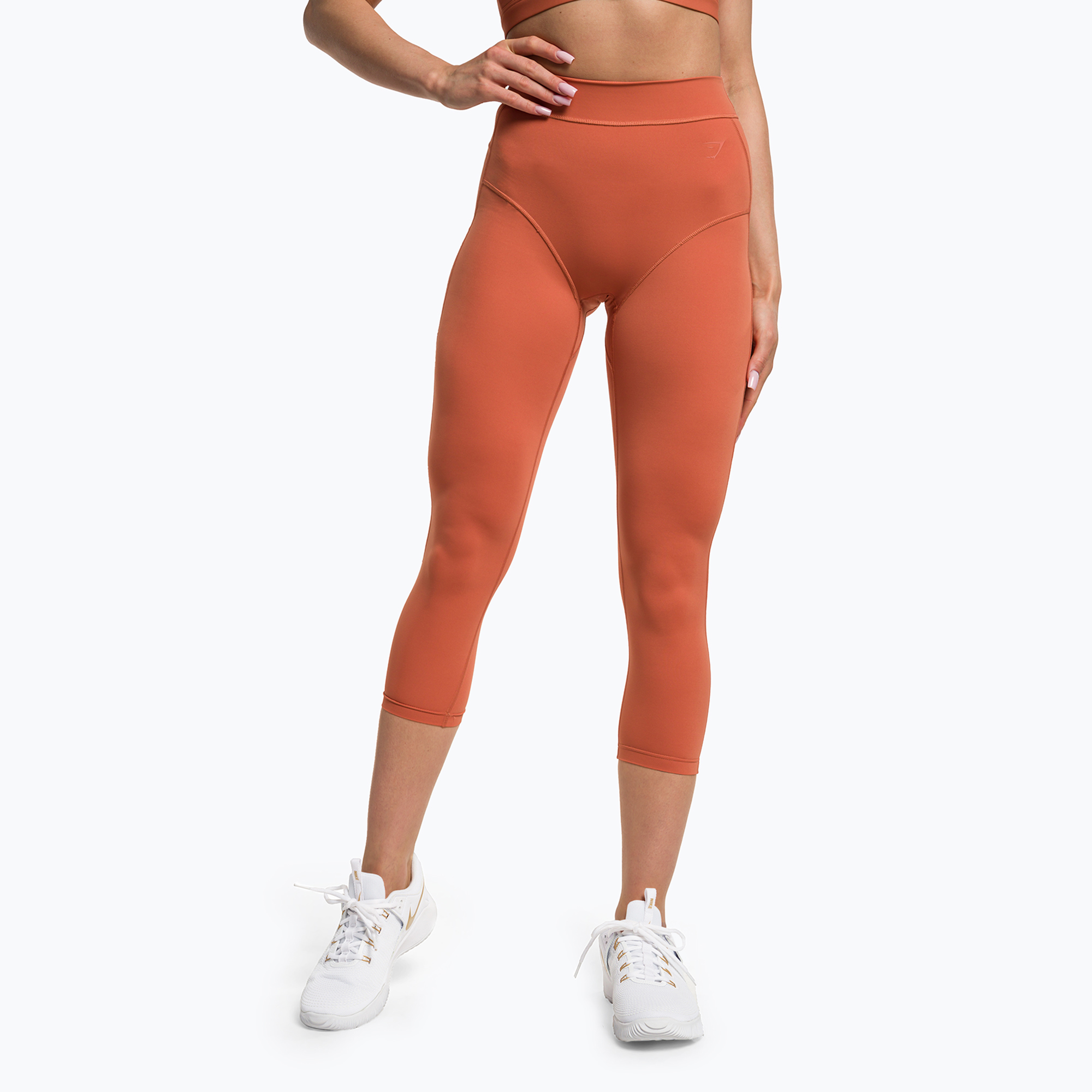 Women's training leggings Gymshark KK Twins earth orange (M)