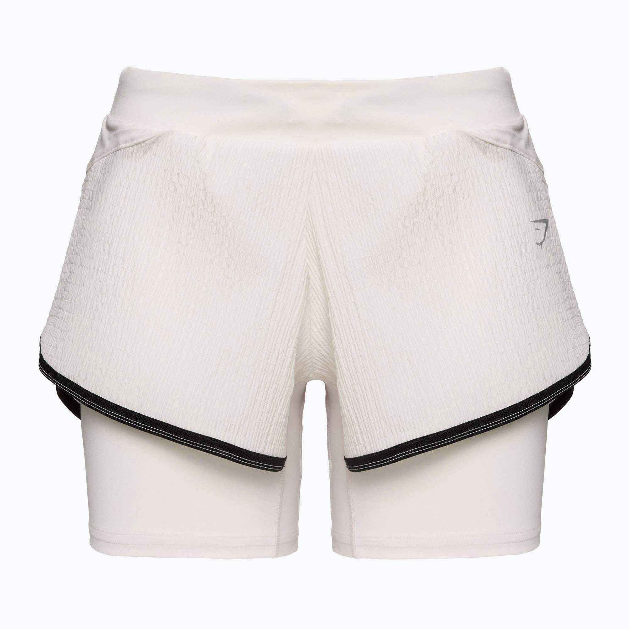 Dámske tréningové šortky Gymshark Speed white (Speed B2A5H-WBBB-BZ1)