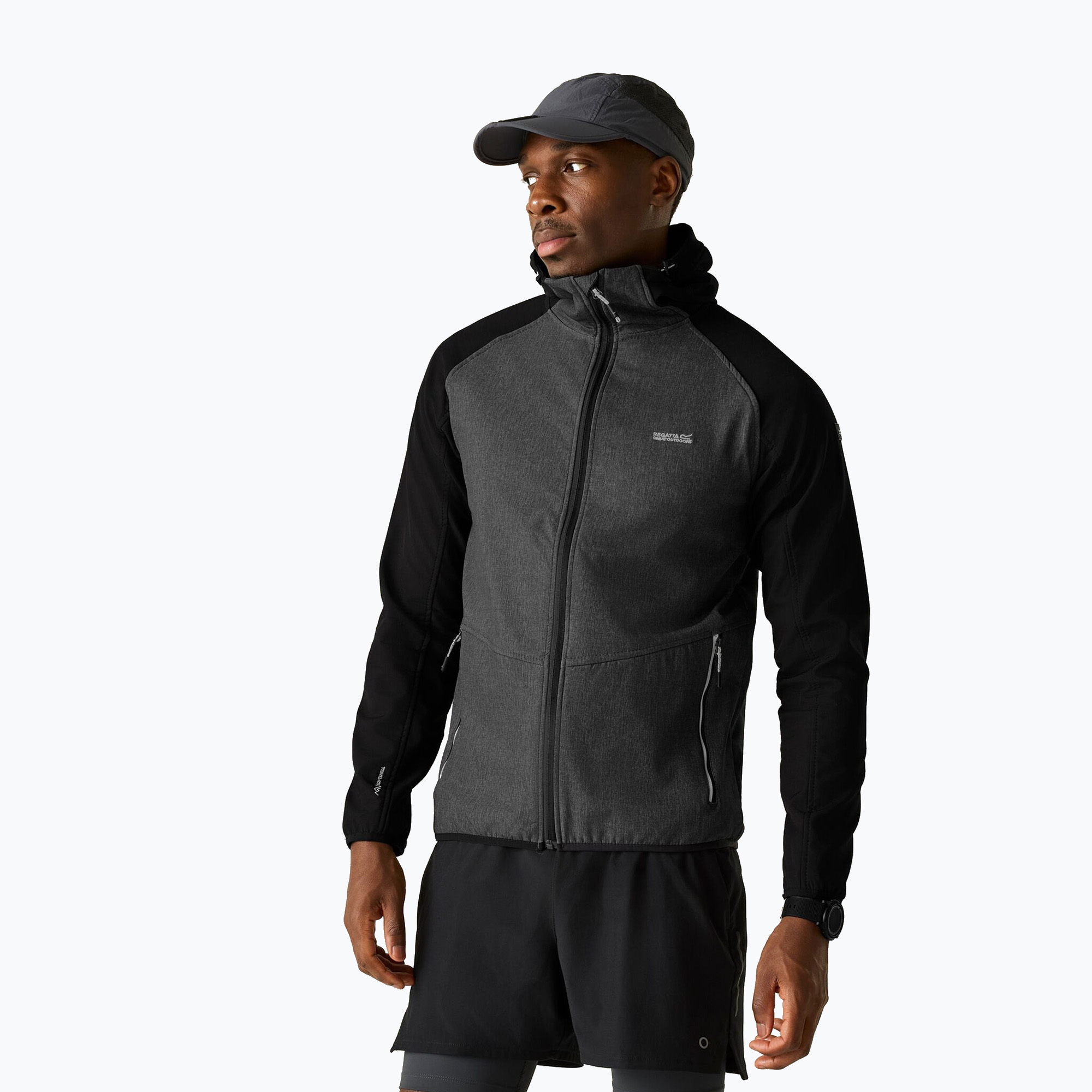 Kurtka softshell męska REGATTA Arec III ash marl/black 