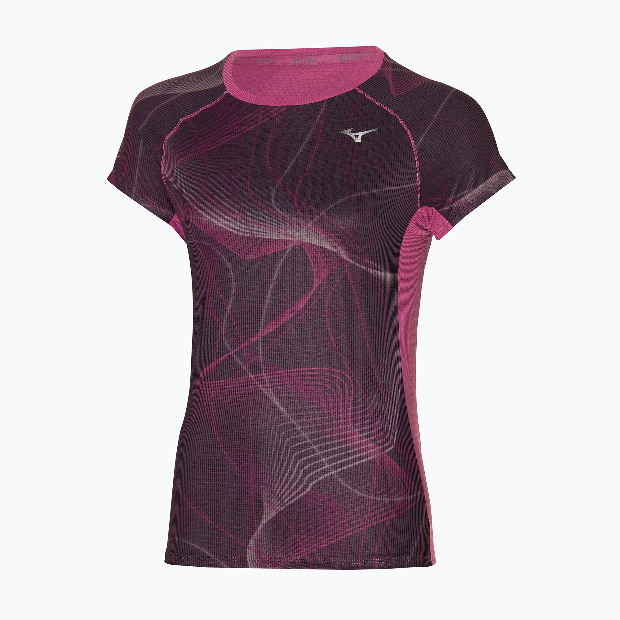 Koszulka do biegania damska Mizuno Aero Tee gape wine 
