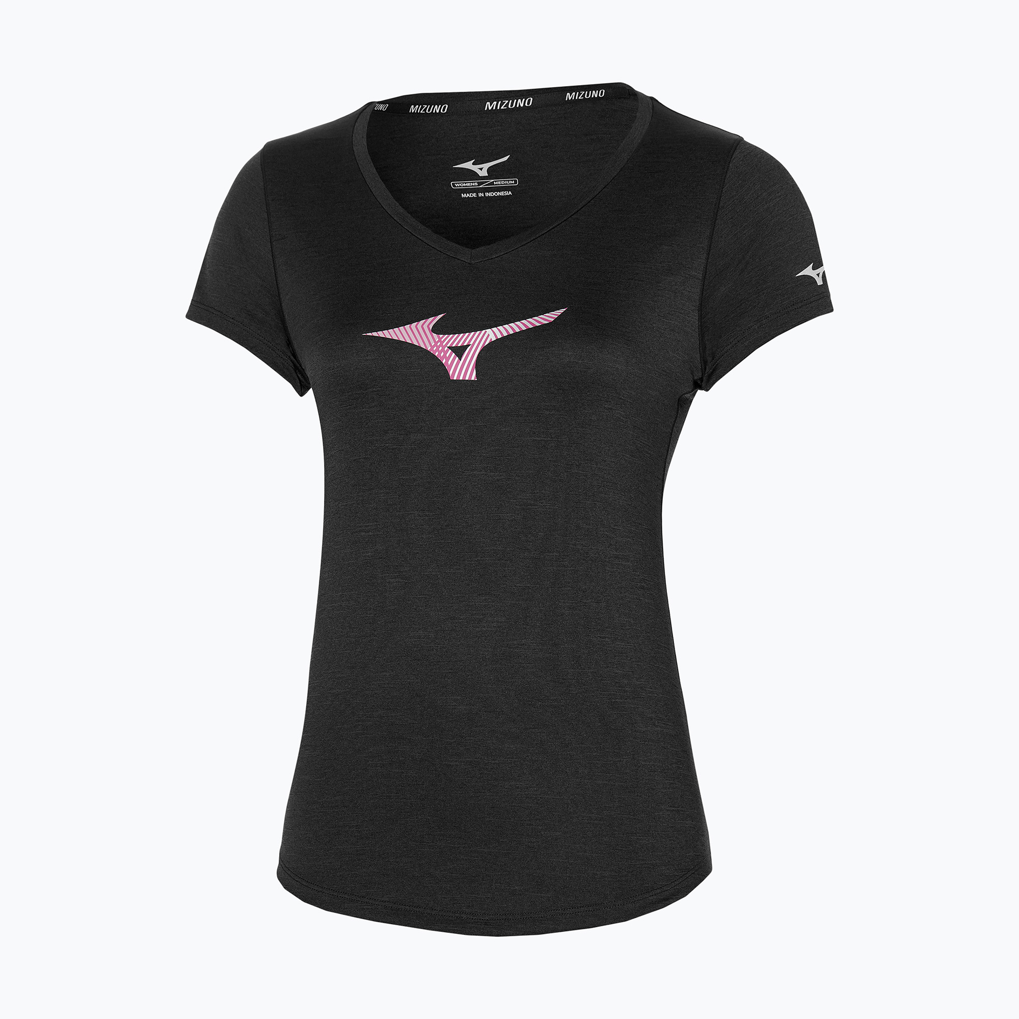 Maglietta da corsa da donna Mizuno Impusle Core RB Tee nero (XS) (Impusle Core RB Tee J2GA270709)
