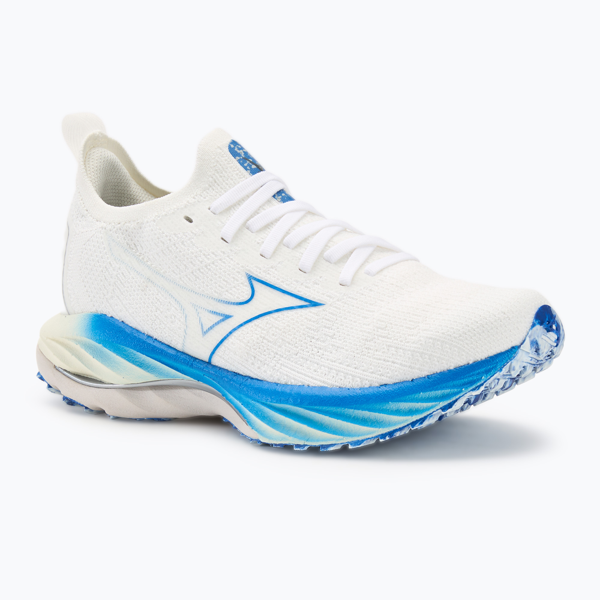 Buty do biegania damskie Mizuno Wave Neo Wind white/silver/peace blue 