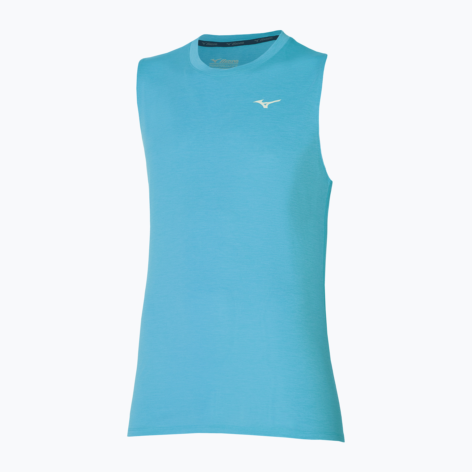 Canotta da corsa da uomo Mizuno Impulse Core blu maui (XXL) (Impulse Core J2GA800872)