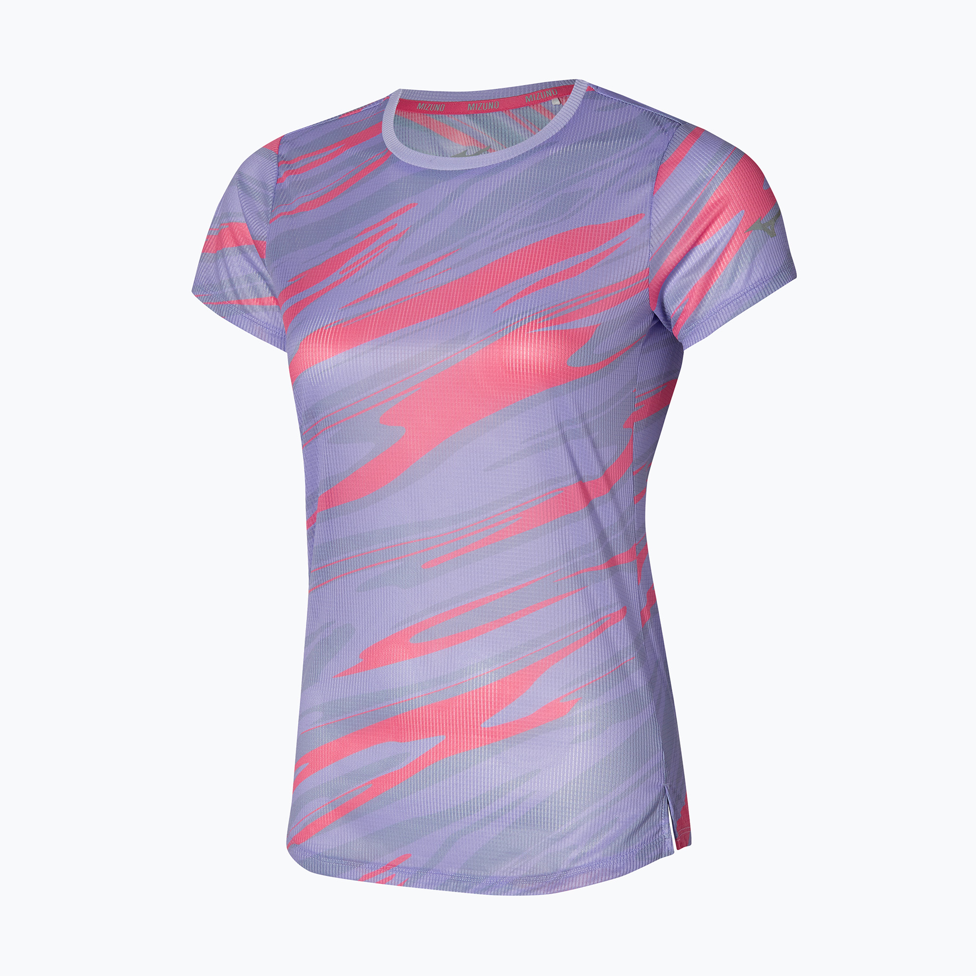 Koszulka do biegania damska Mizuno DAF Graphic Tee pastel lilac 