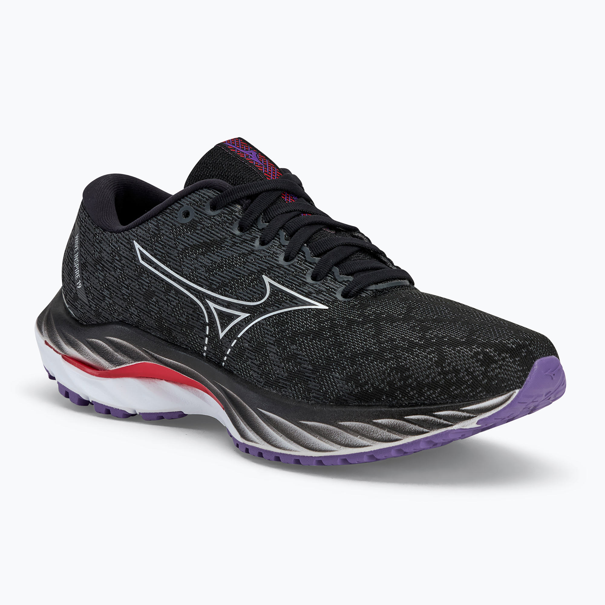 Buty do biegania damskie Mizuno Wave Inspire 19 black/ silver/ bitsweet 