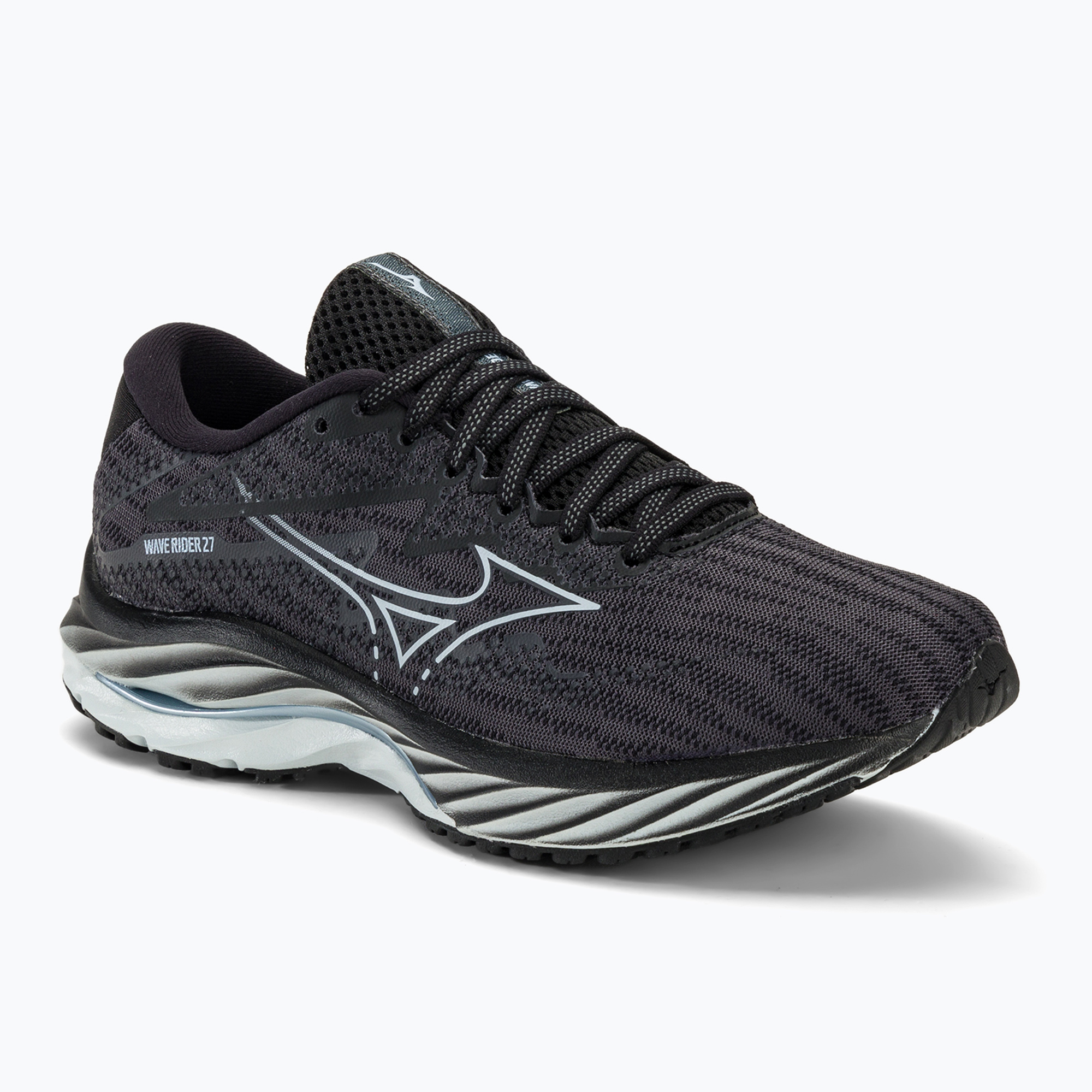Buty do biegania damskie Mizuno Wave Rider 27 Width ebony/snowcrest/black 