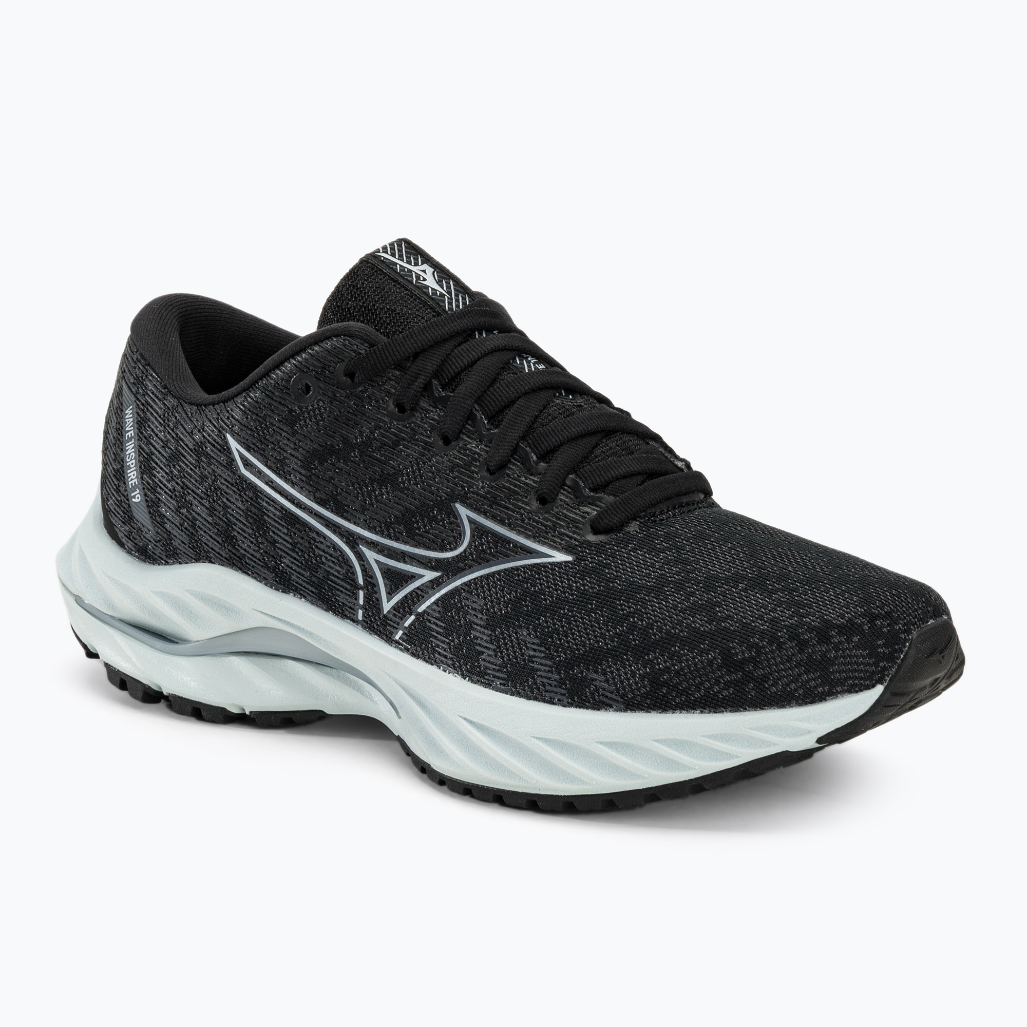 Buty do biegania damskie Mizuno Wave Inspire 19 black/ silverstar/ screst 