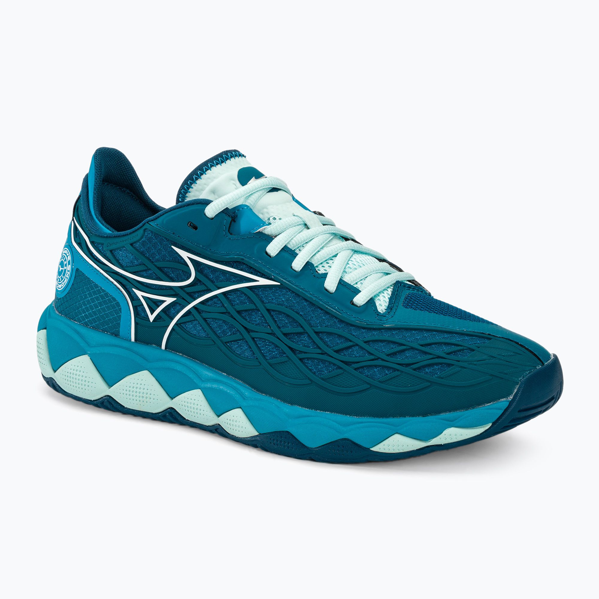 Buty do tenisa męskie Mizuno Wave Enforce Tour AC moroccan blue/white/bluejay 