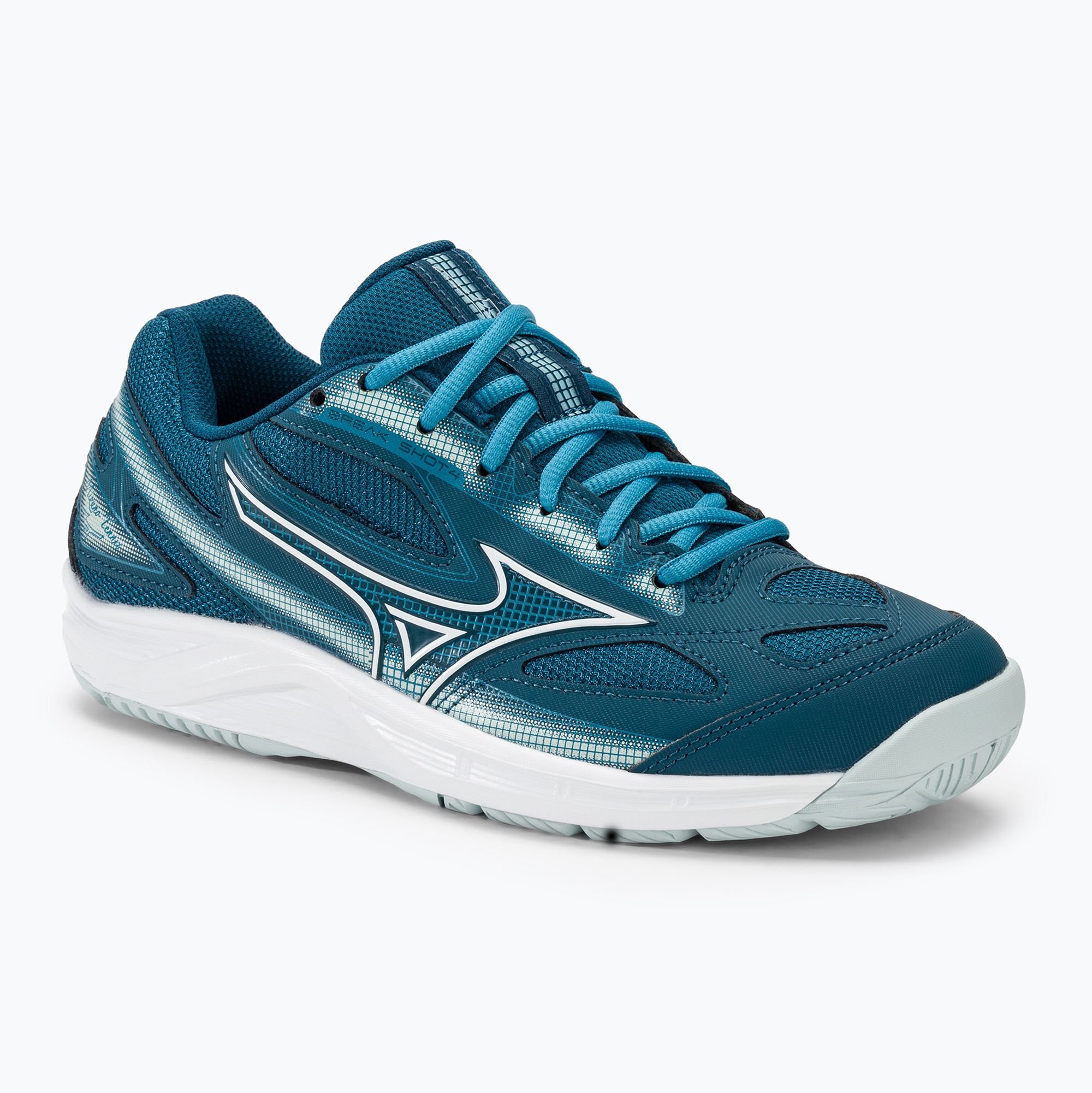 Buty do tenisa Mizuno Break Shot 4 AC moroccan blue/white/blue glow 