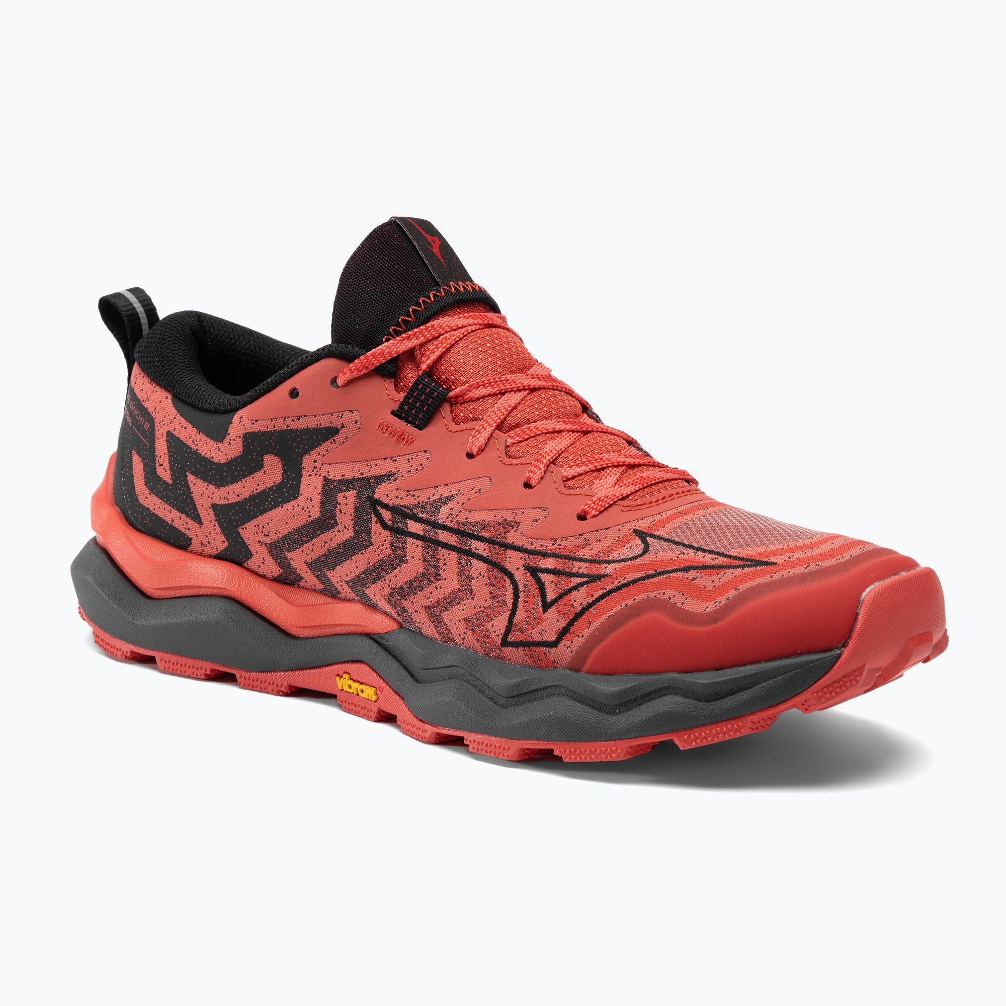 Buty do biegania męskie Mizuno Wave Daichi 8 cayenne/ black/ high risk red 
