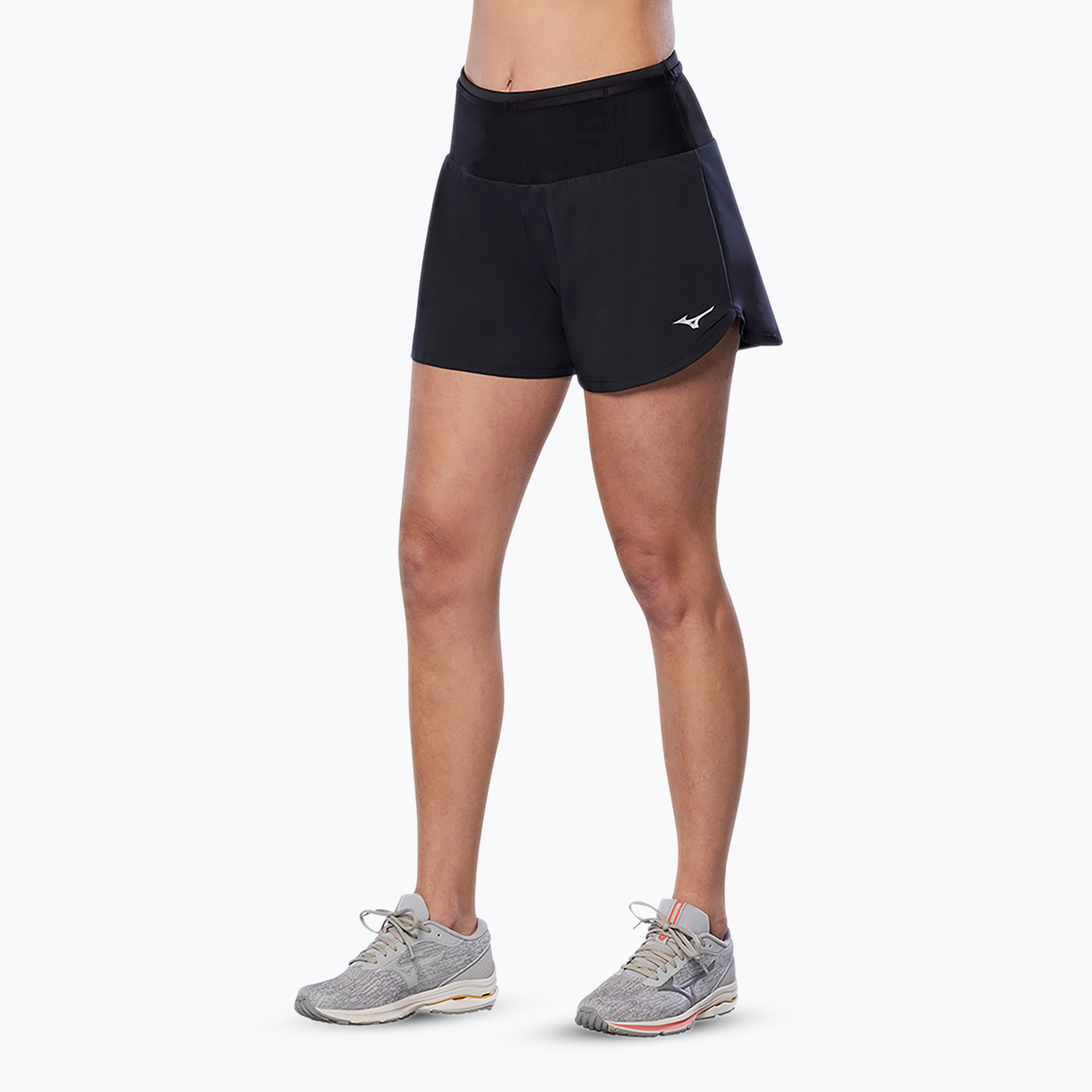 Pantaloni scurți de alergare pentru femei Mizuno Core 5.5 black (Core 5.5 J2GBB20909)
