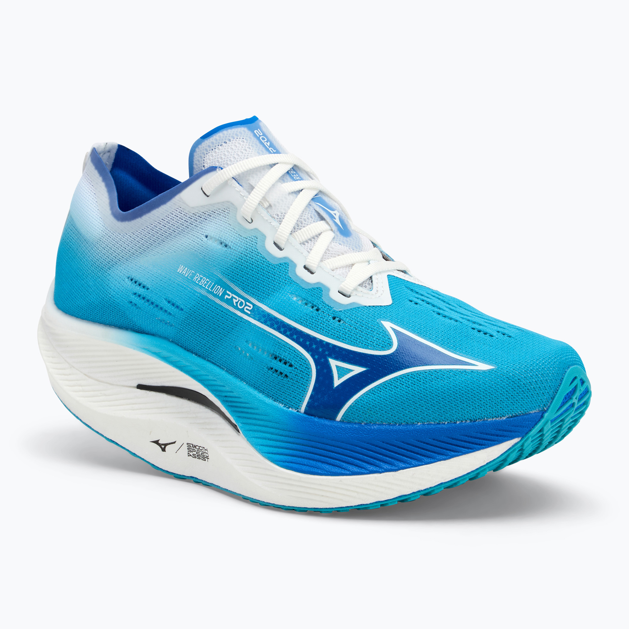 Buty do biegania męskie Mizuno Wave Rebellion Pro 2 river blue/mugen blue/white 