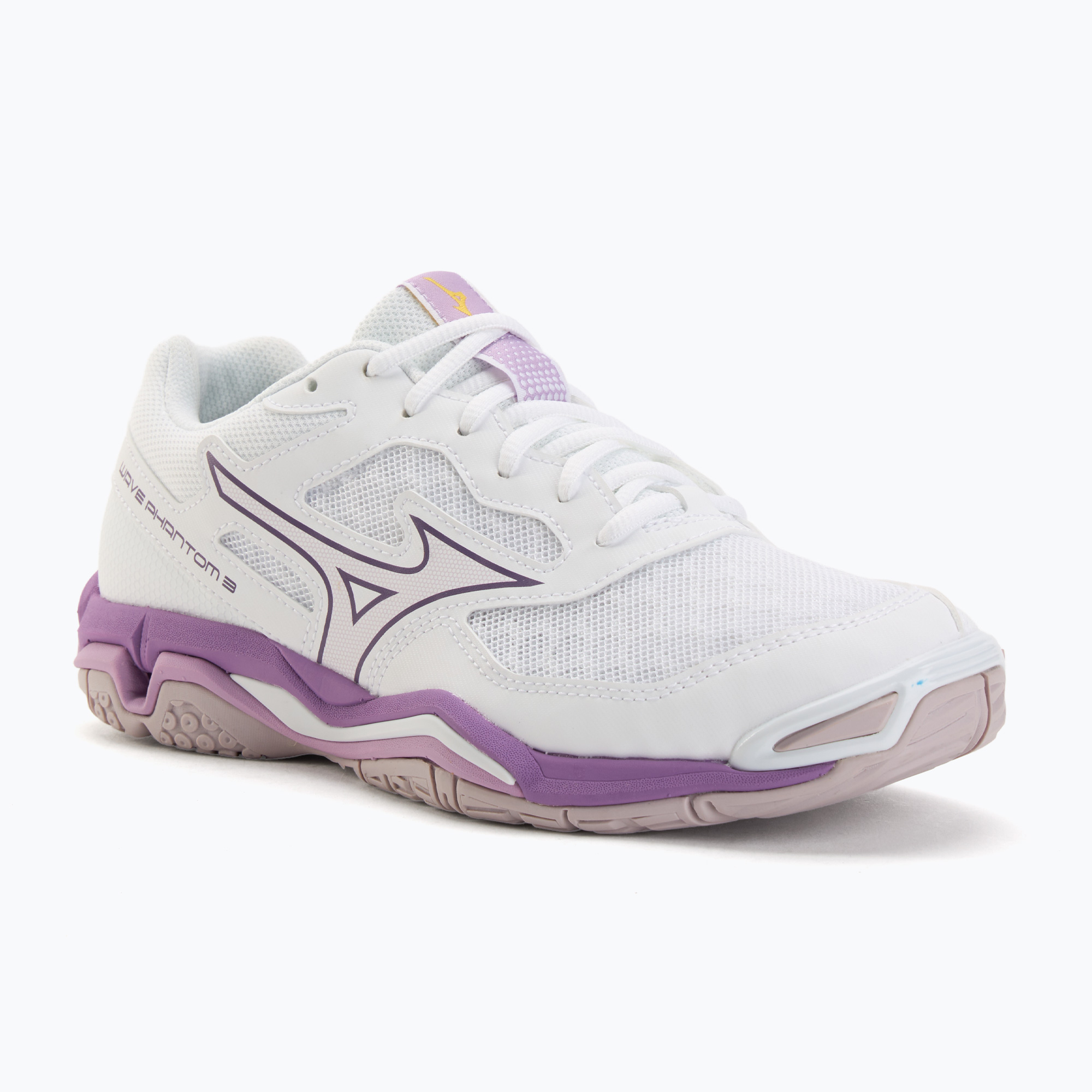 Buty do piłki ręcznej damskie Mizuno Wave Phantom 3 white/patrician purple/quince 