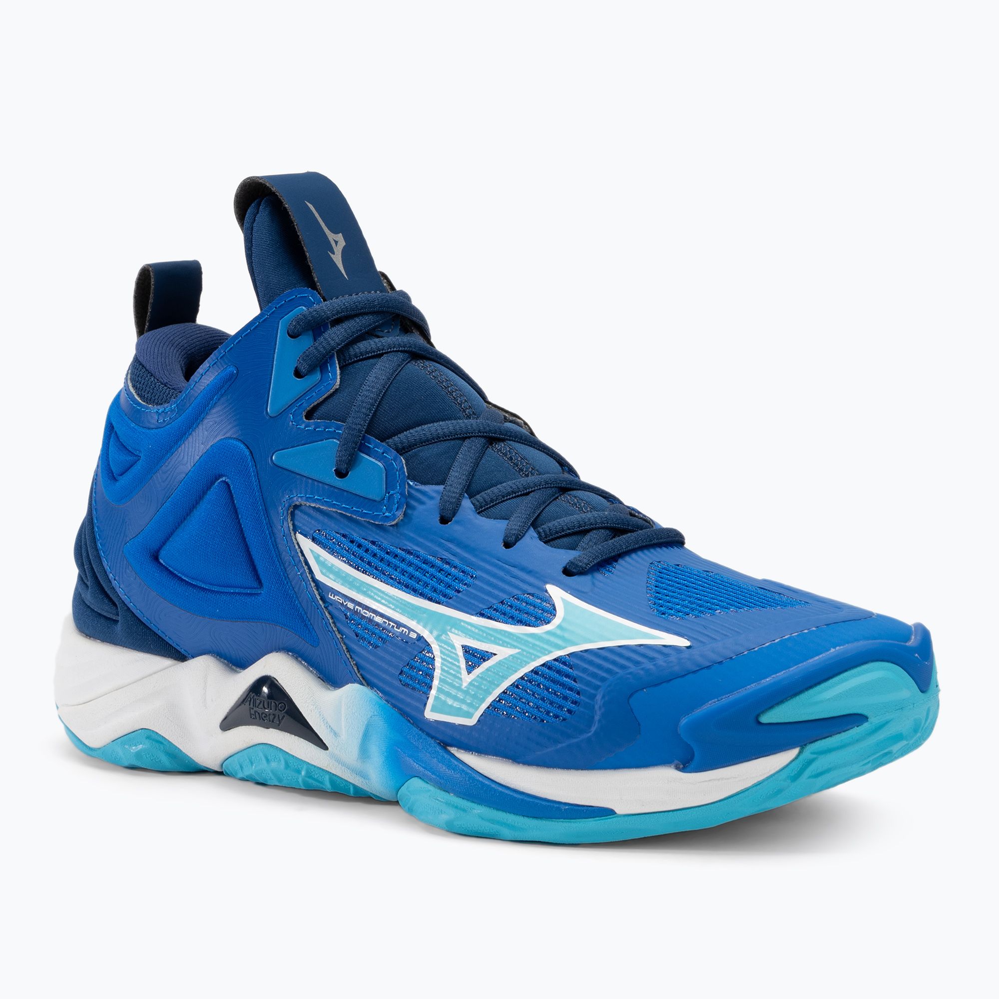 Buty do siatkówki Mizuno Wave Momentum 3 Mid mugen blue/white/estate blue 