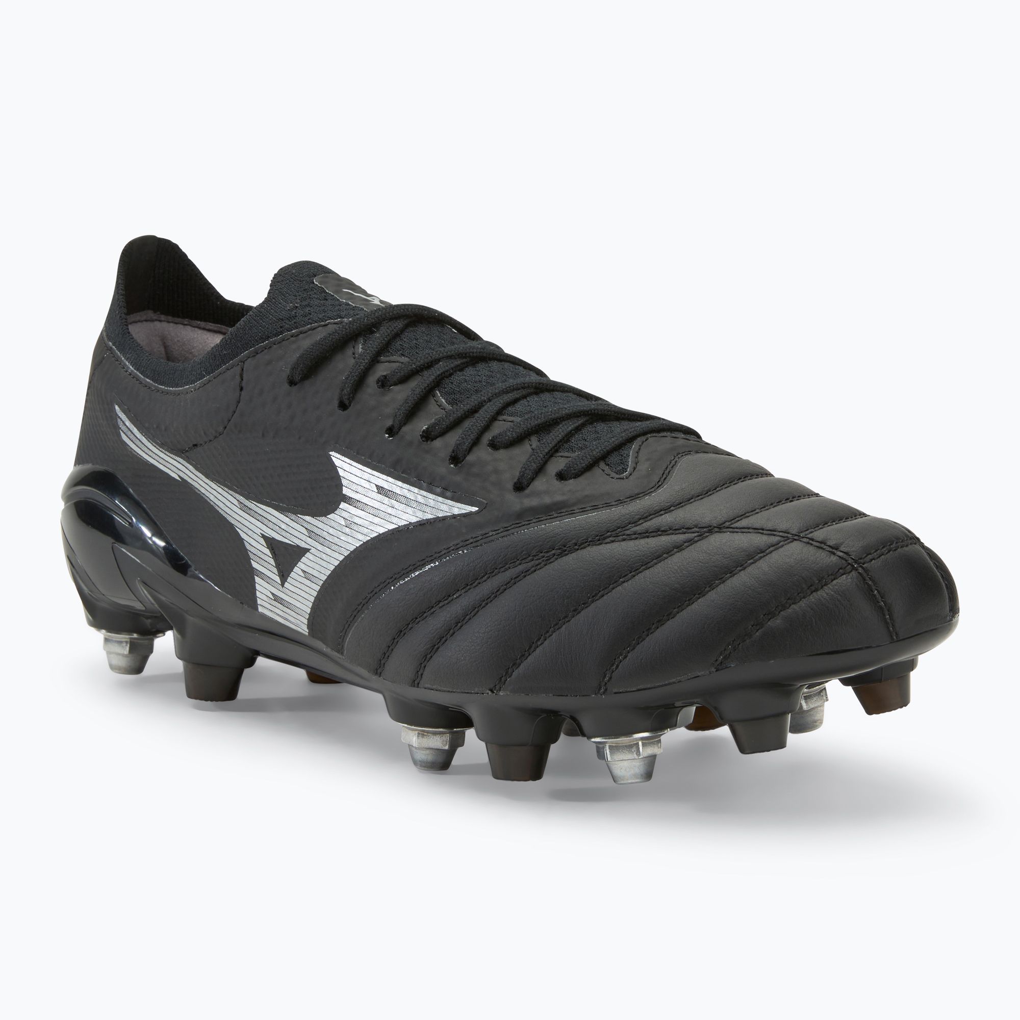Buty piłkarskie męskie Mizuno Morelia Neo IV β Elite MIX black/galaxy silver 