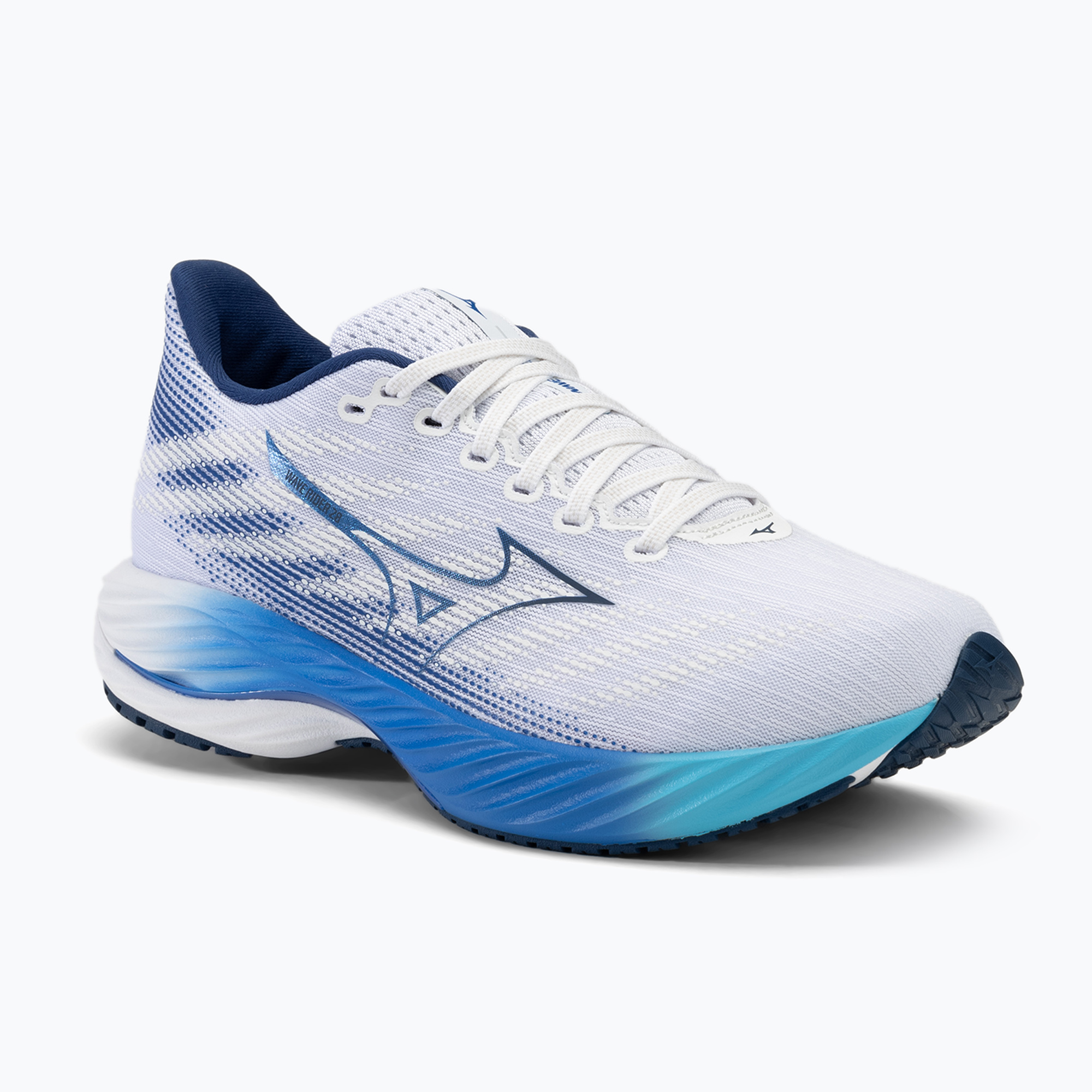 Buty do biegania męskie Mizuno Wave Rider 28 white/estate blue/mugen blue 