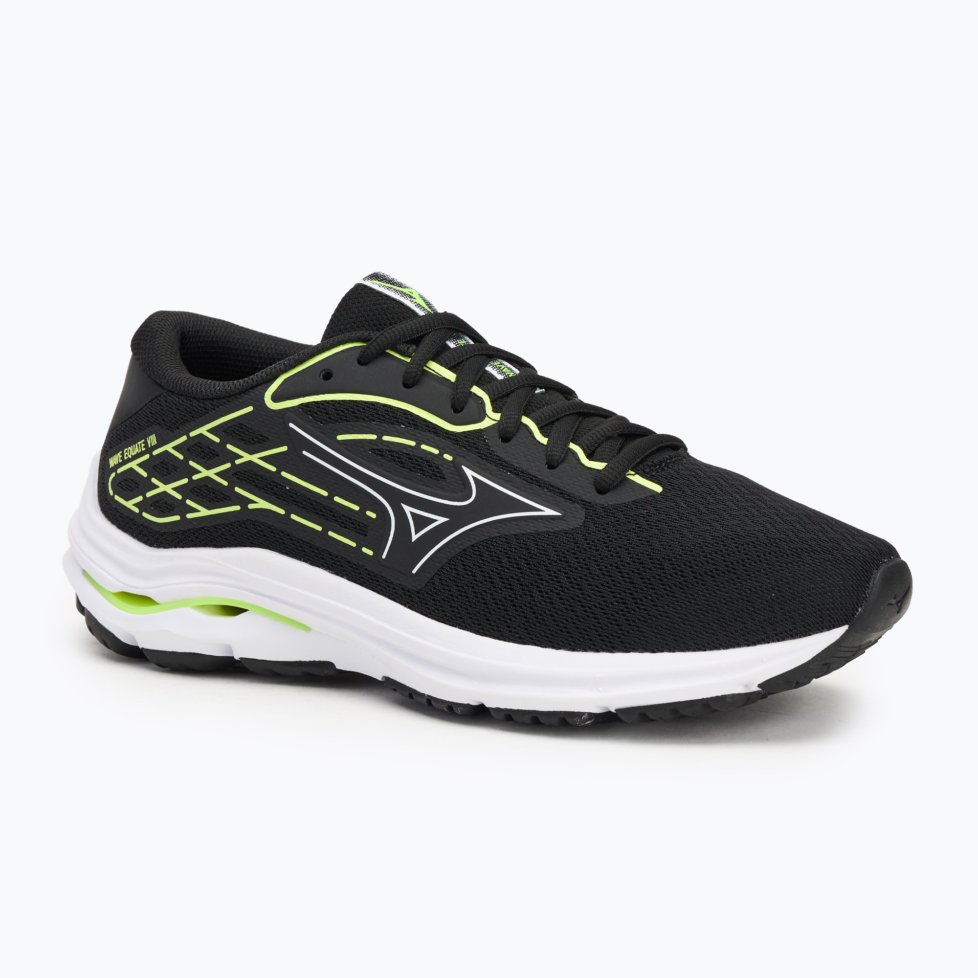 Buty do biegania męskie Mizuno Wave Equate 8 black/white/mizuno neo lime 