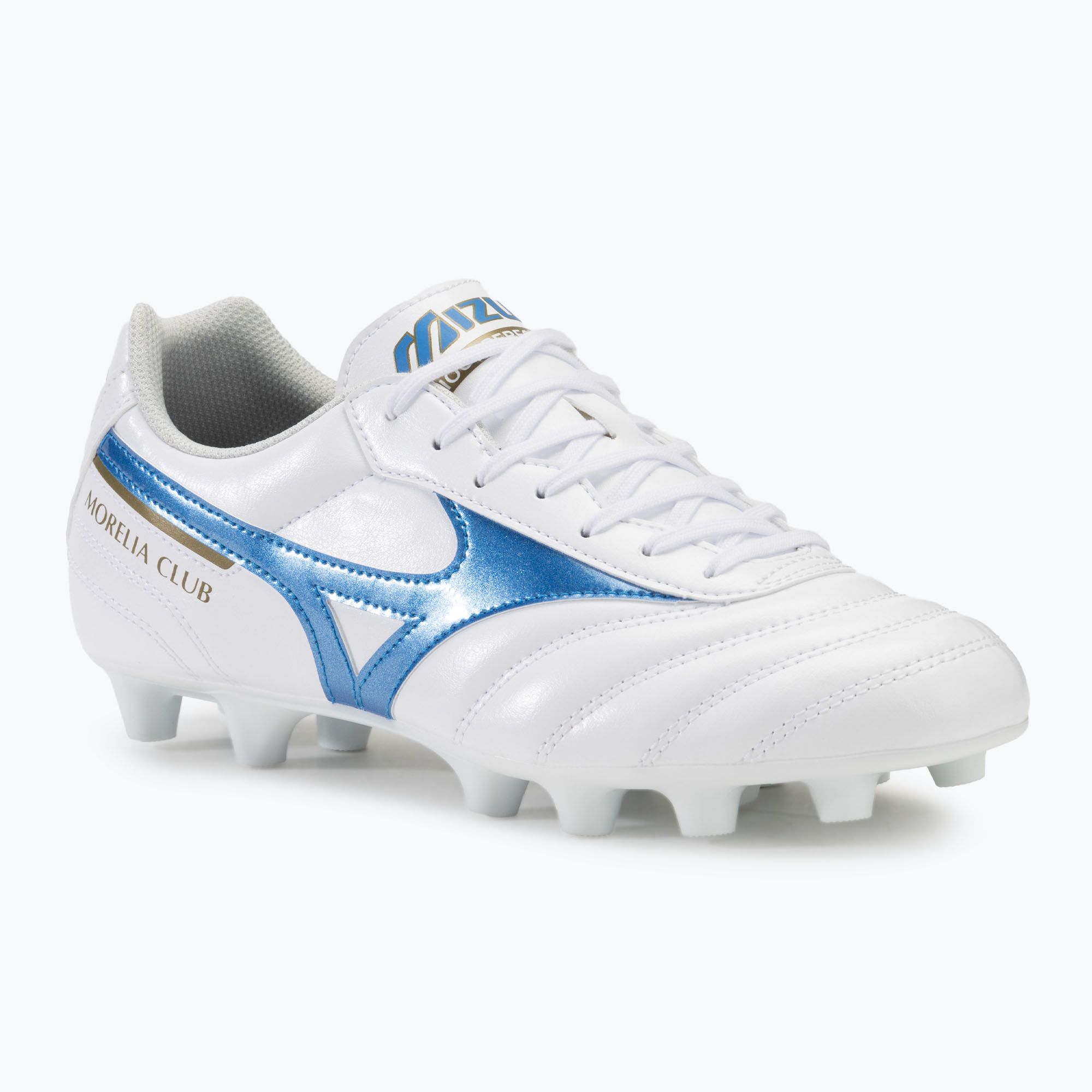 Buty piłkarskie Mizuno Morelia II Club FG white/laser blue/gold 