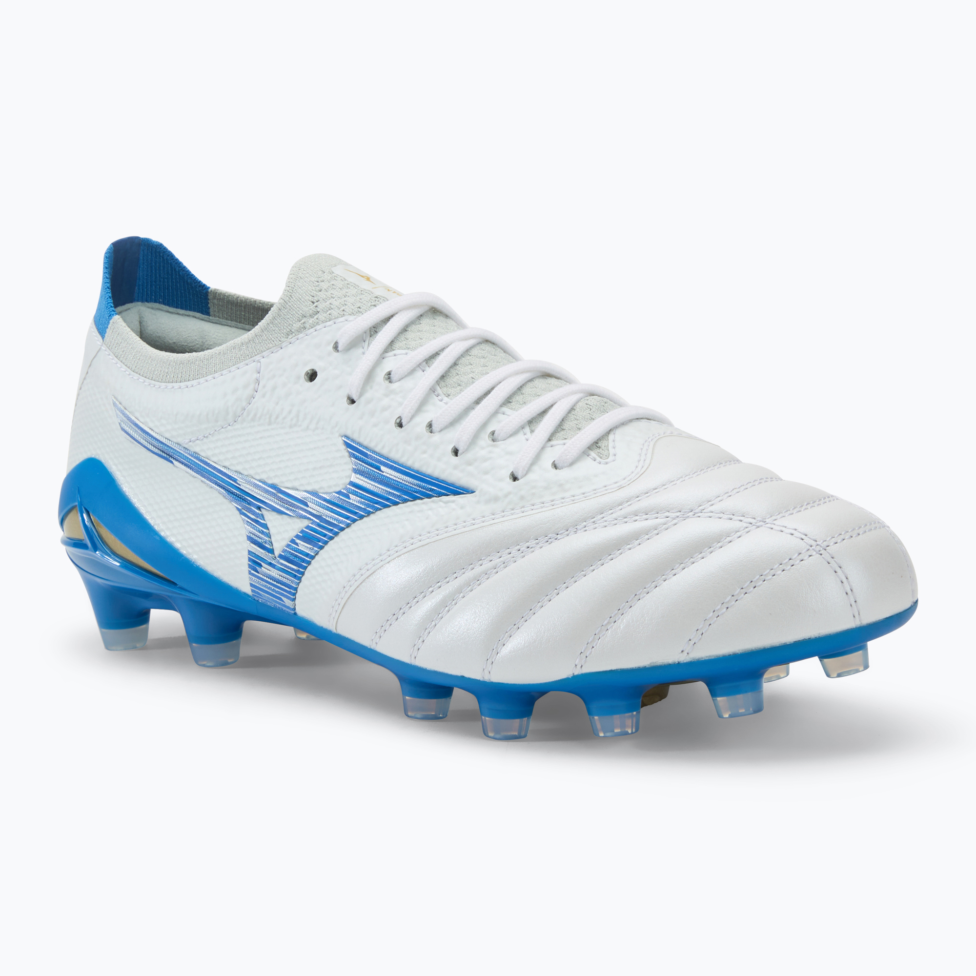 Buty piłkarskie męskie Mizuno Morelia Neo IV β Japan FG laser blue/white 