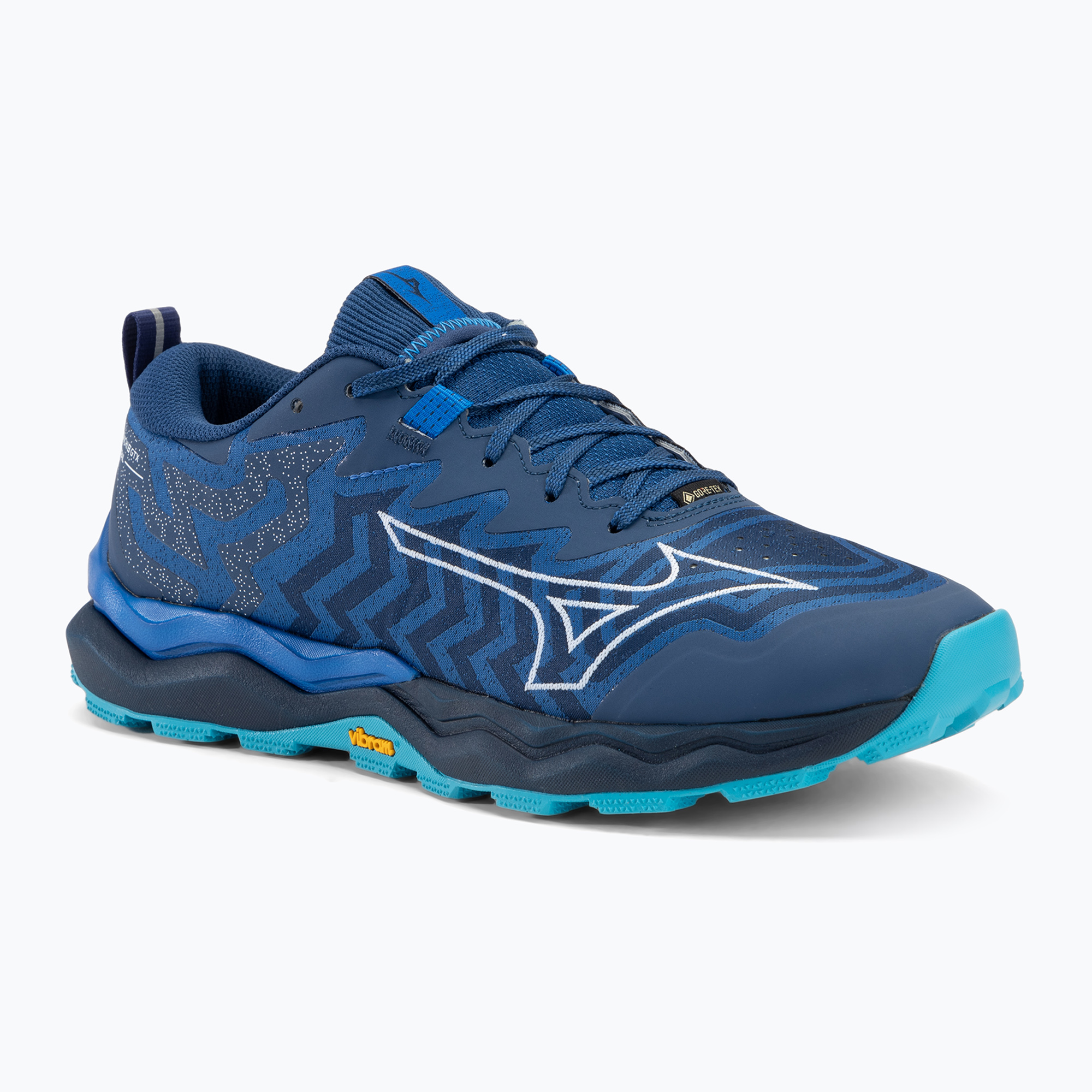 Buty do biegania męskie Mizuno Wave Daichi 8 GTX classic blue/ white/ pageant blue 