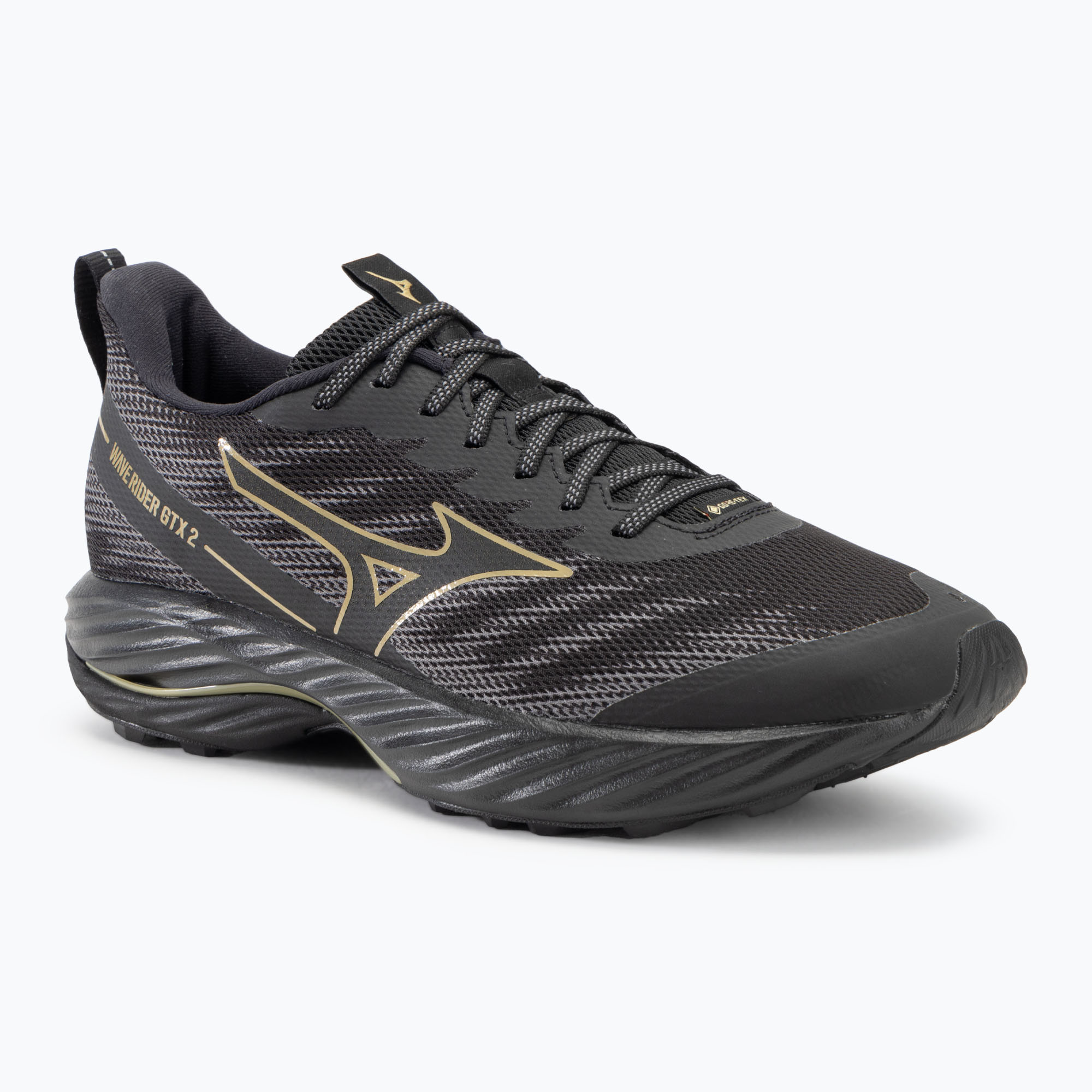 Buty do biegania męskie Mizuno Wave Rider GTX 2 black/golden halo/quiet shade 