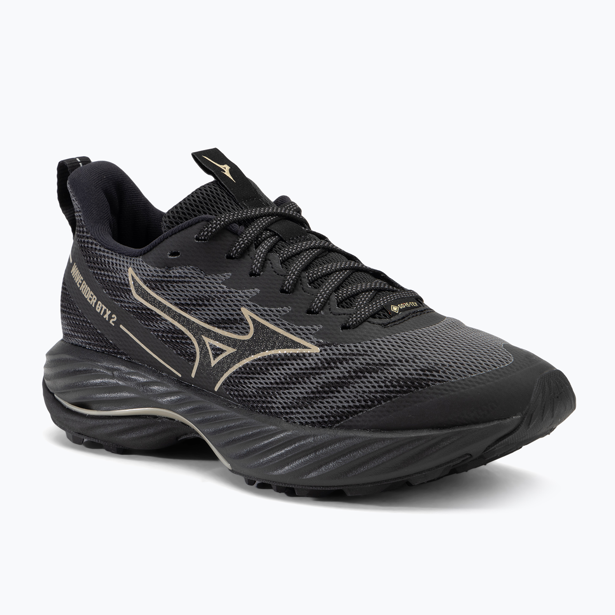 Buty do biegania damskie Mizuno Wave Rider GTX 2 iron gate/ge gold/black 
