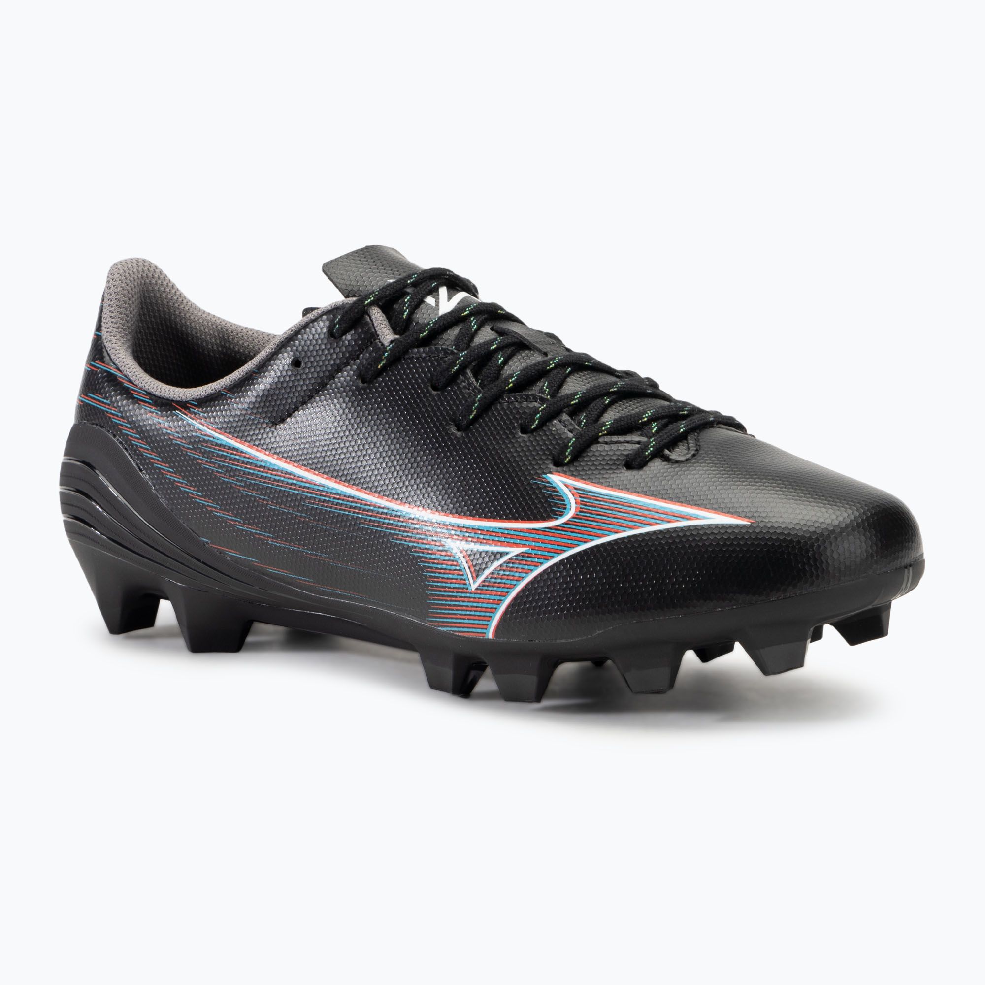 Buty piłkarskie męskie Mizuno α Select FG black/ignition red/801 c 