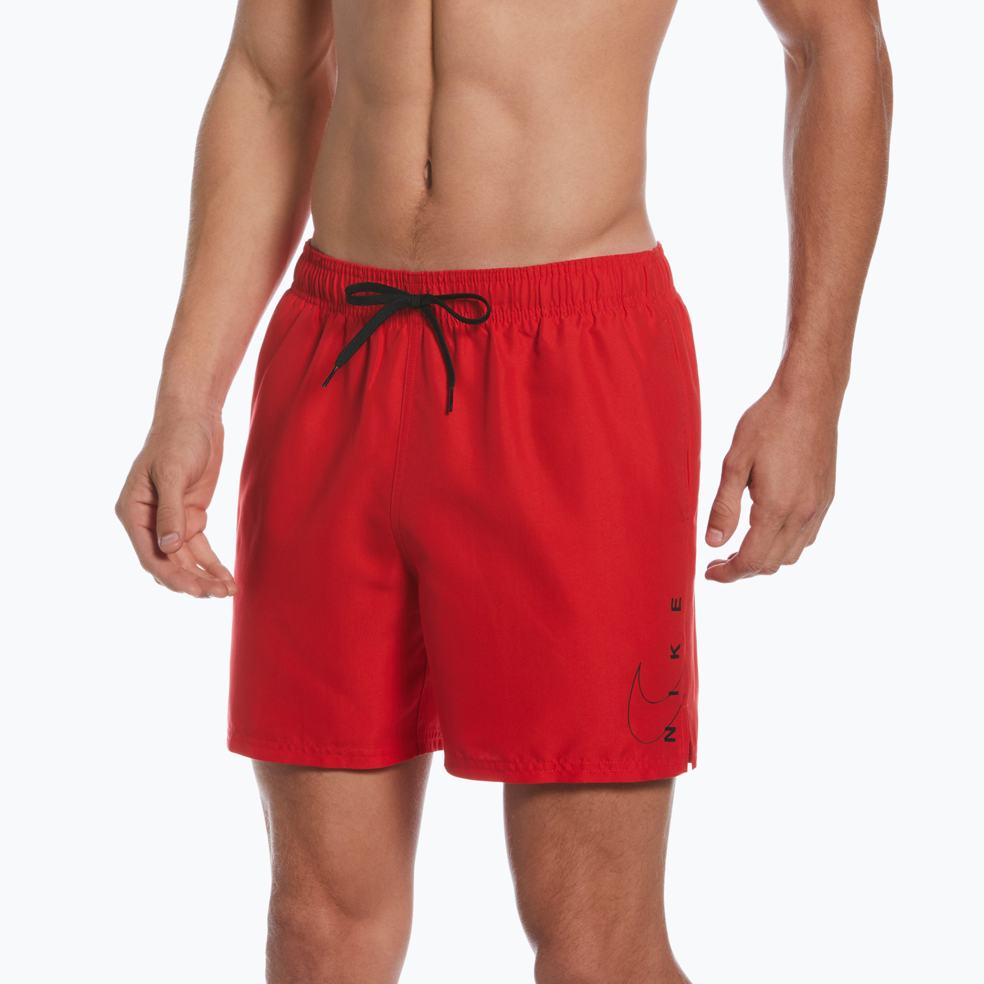 Мъжки къси панталони за плуване Nike Swoosh Break 5" Volley червени NESSC601-614