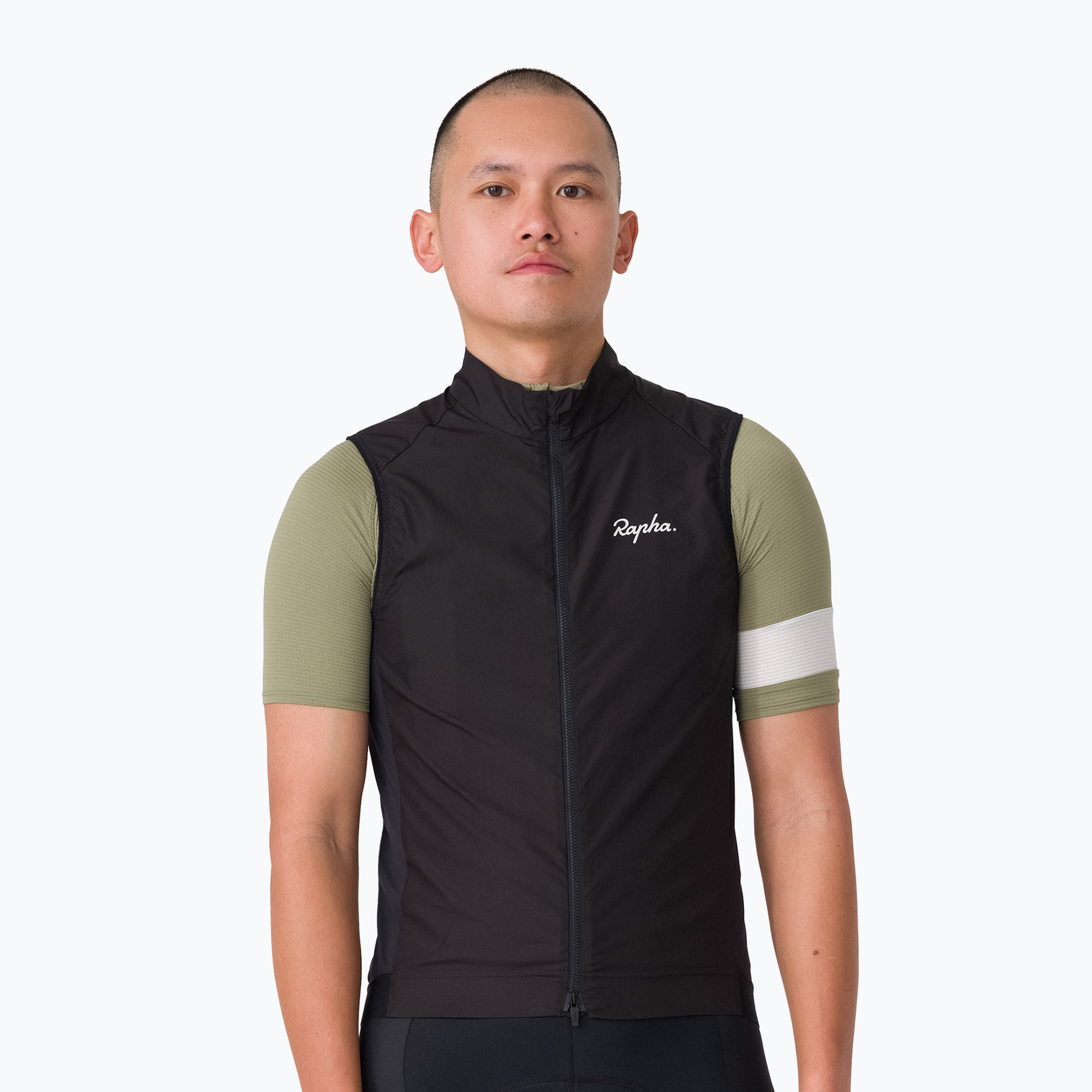 Мъжка велосипедна жилетка Rapha Core Gilet black/white