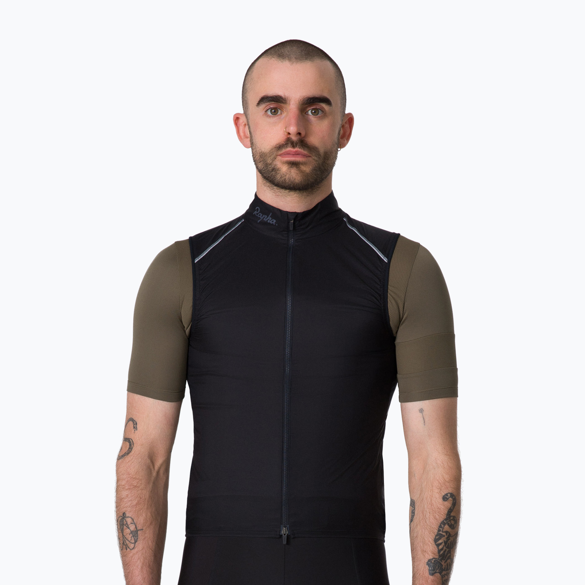 Мъжка велосипедна жилетка Rapha Brevet Element Wind Gilet black/grey
