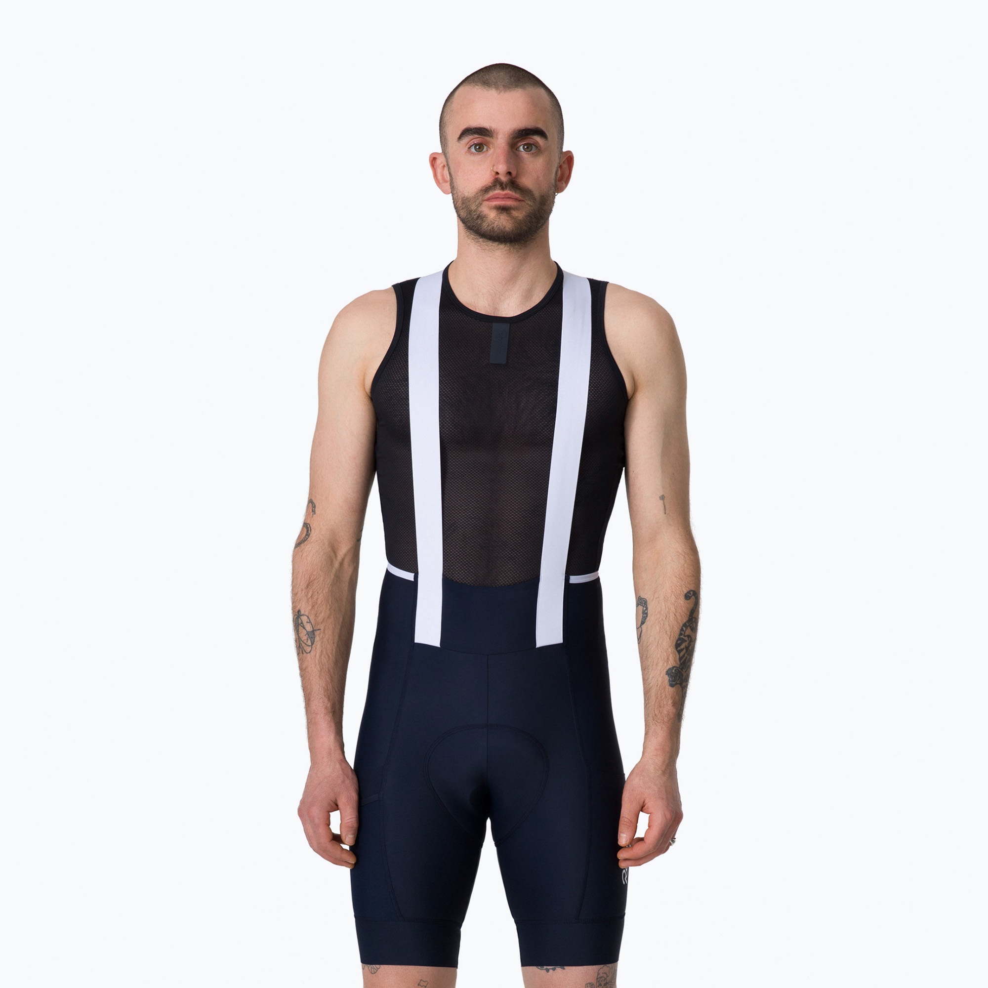 Мъжки колоездачни шорти  Rapha Brevet Element Cargo Bib Shorts dark navy/white