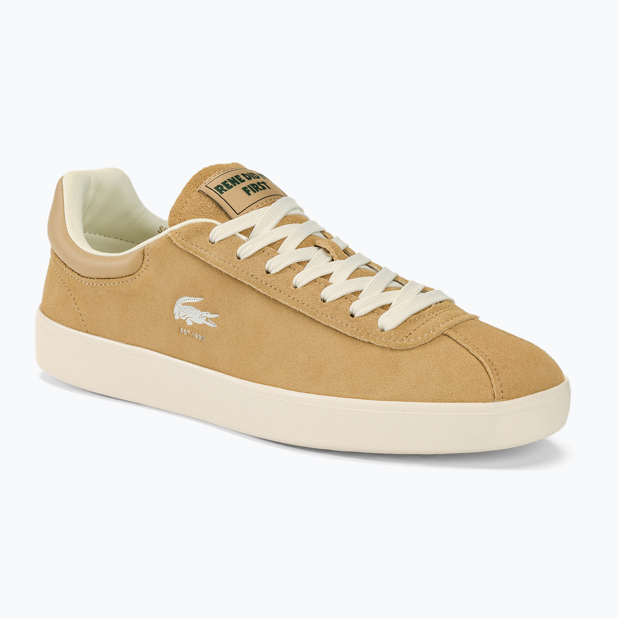 Buty męskie Lacoste Baseshot Tonal Leather light brown/off white 