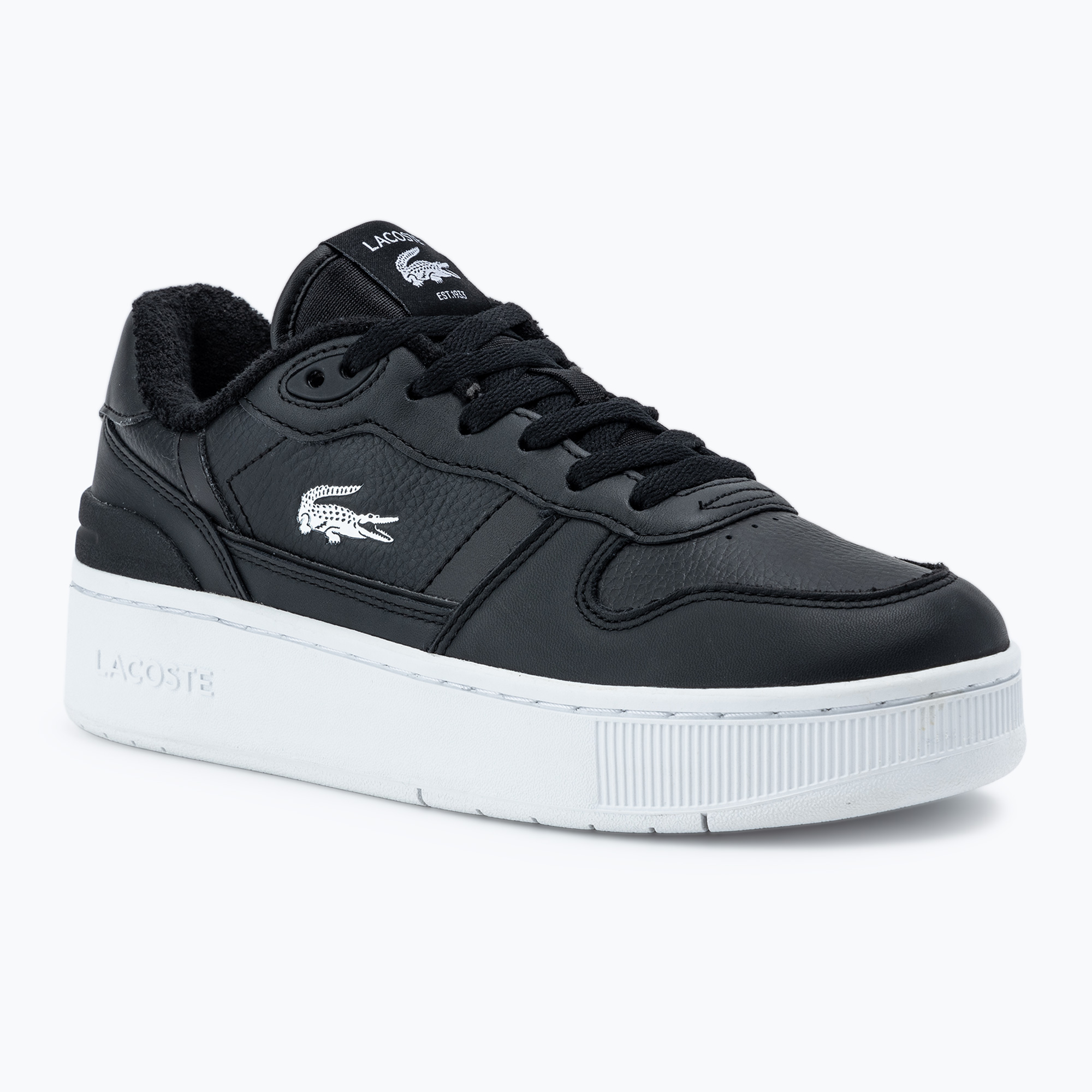 Buty damskie Lacoste T-Clip Platform black/white 