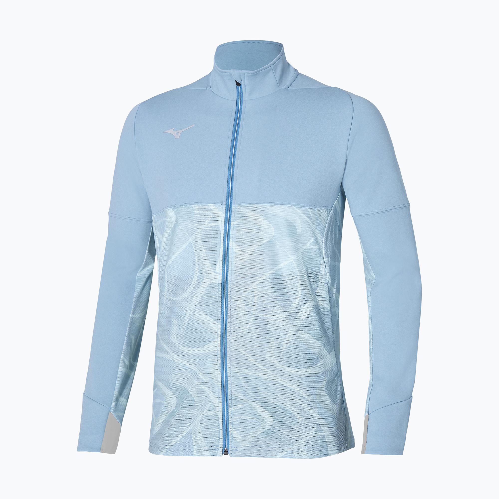 Kurtka męska Mizuno Paris Athlete Hybrid Warm Up glacier lake 