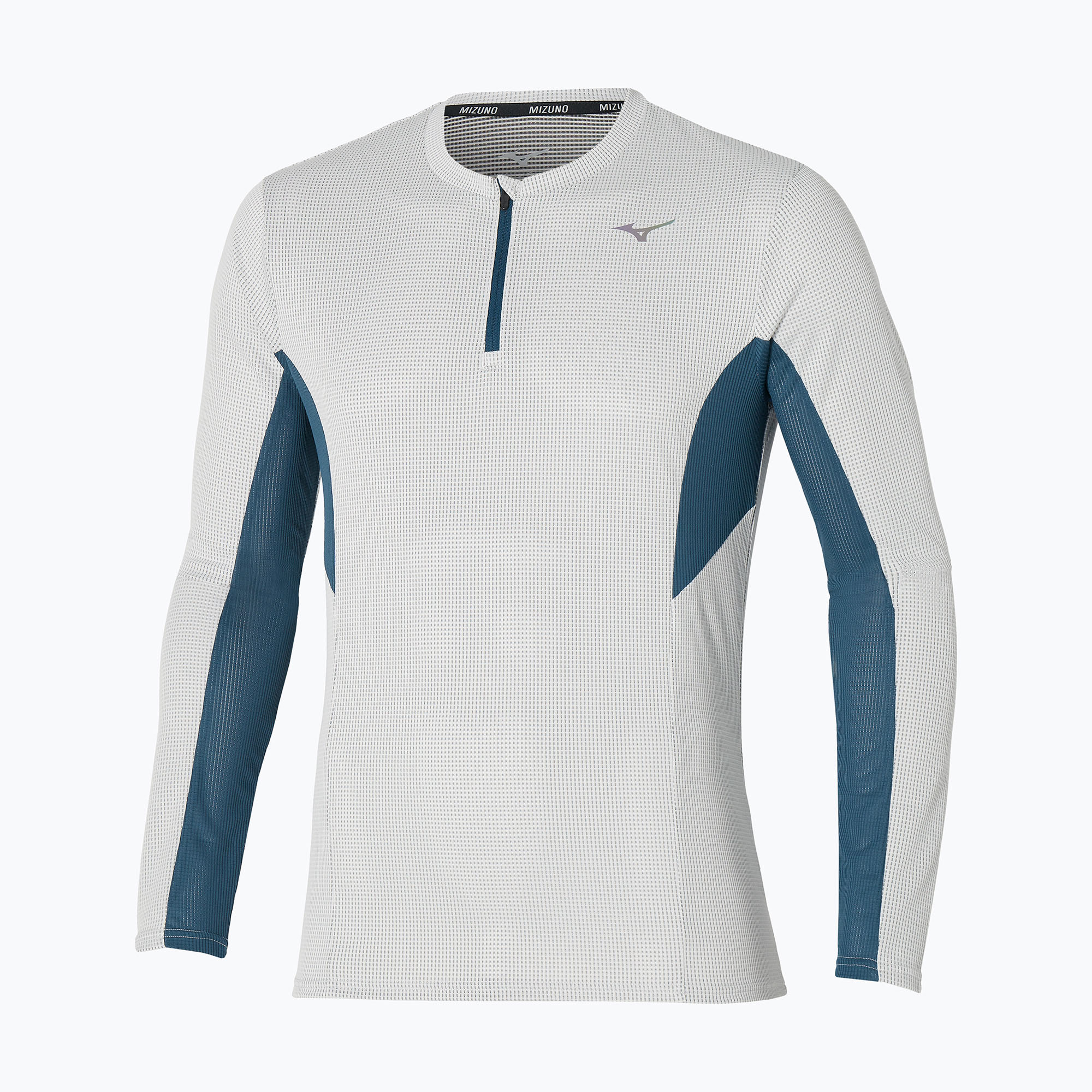 Longsleeve do biegania męski Mizuno Dryaeroflow Half Zip nimbus cloud 