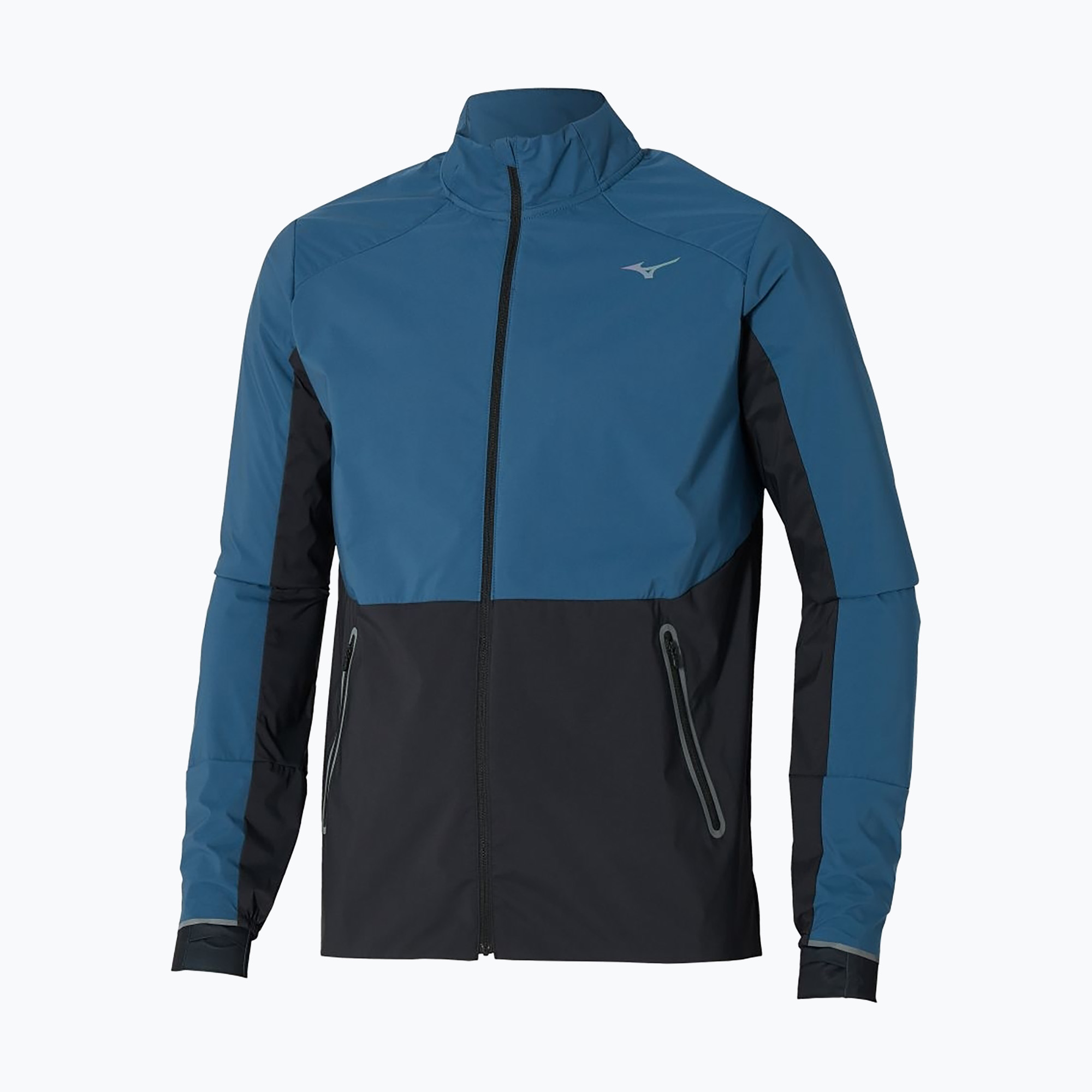Kurtka do biegania męska Mizuno Premium Warm blue wing teal 