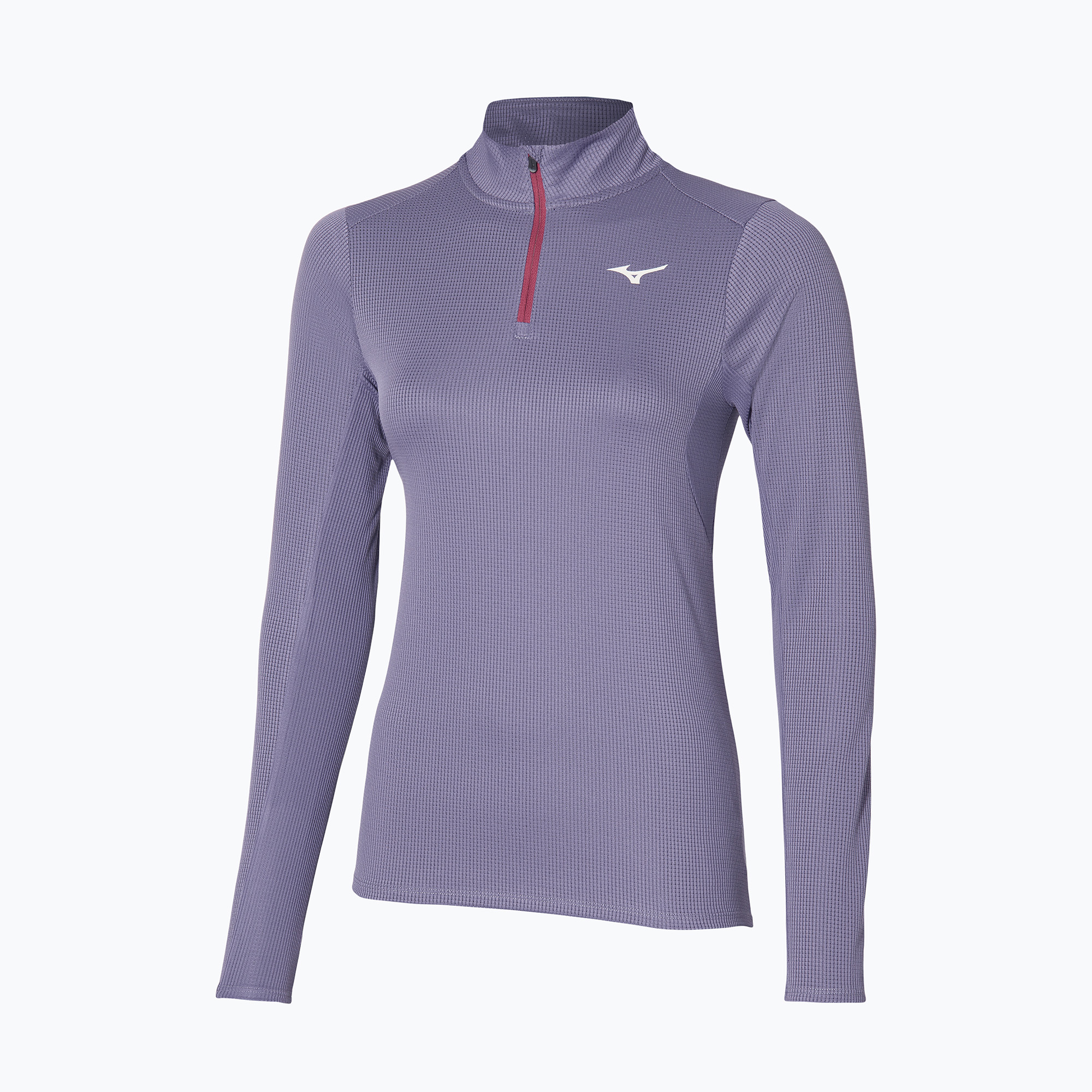 Longsleeve do biegania damski Mizuno Dryaeroflow LS Half Zip cadet 