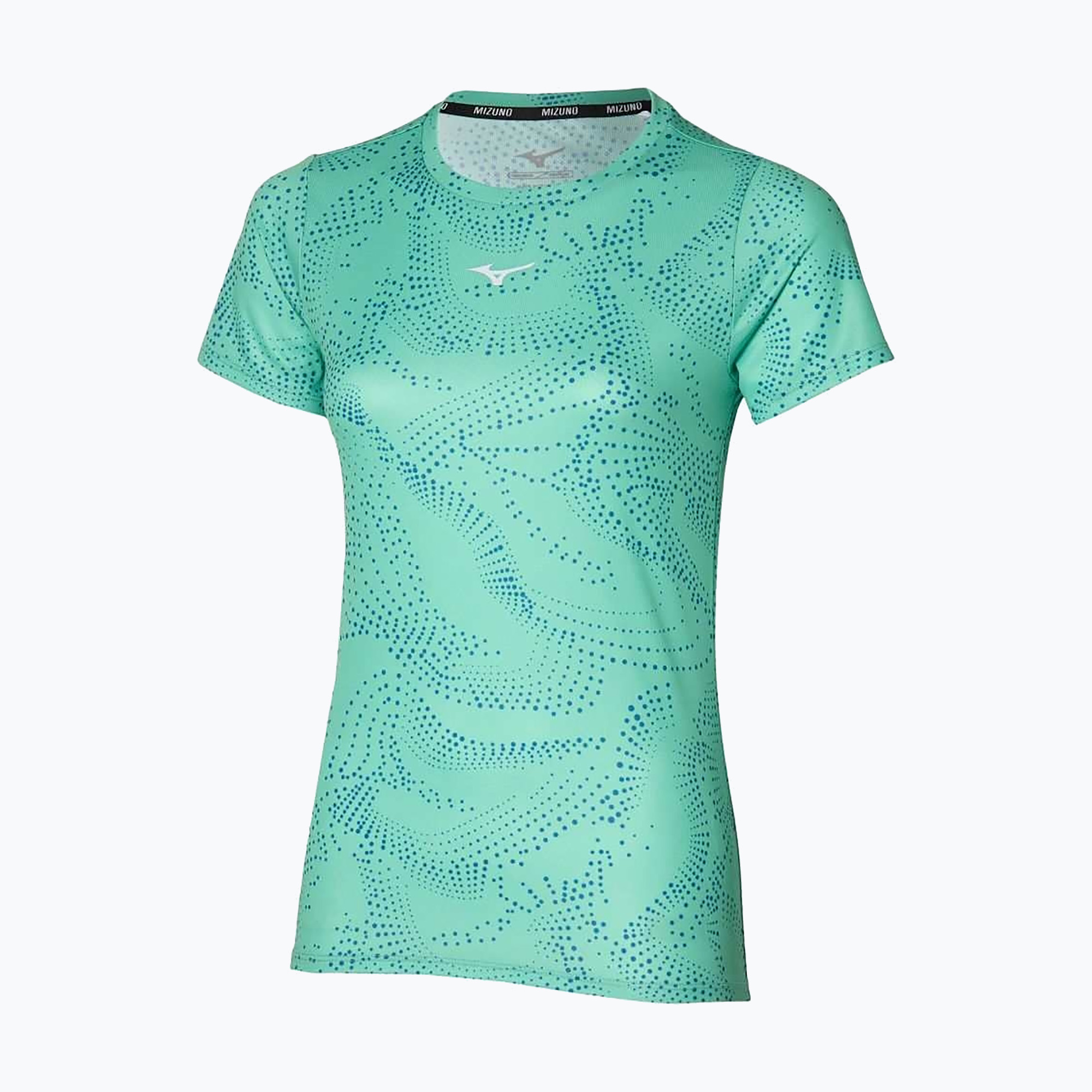 Dámske bežecké tričko Mizuno Impulse Core Graphic Tee dusty jade (Impulse Core Graphic Tee J2GAB70857)