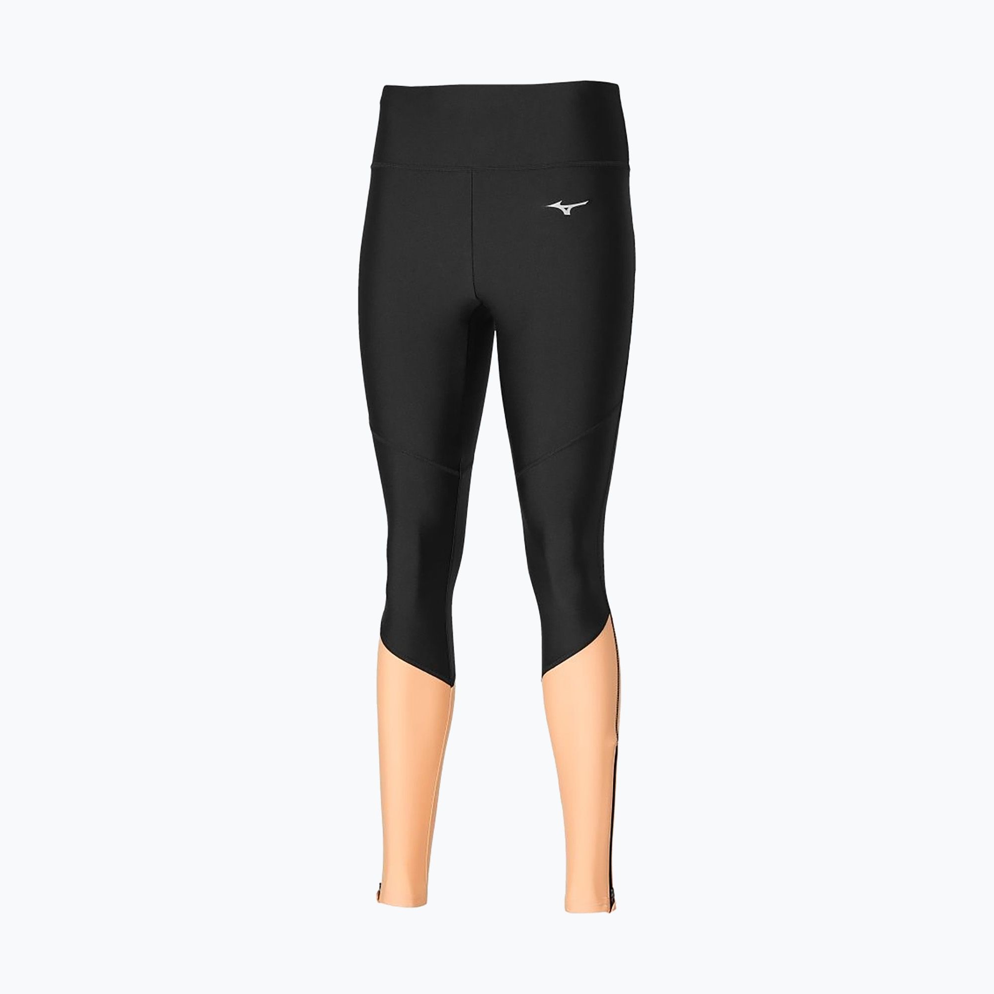 Legginsy do biegania damskie Mizuno Impulse Core Long black/ apricot ice 